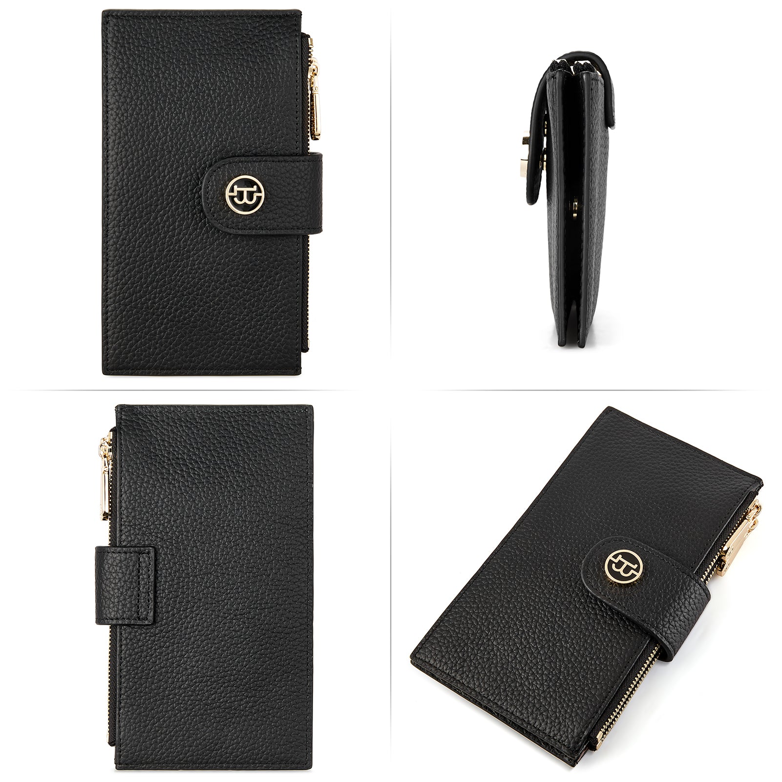 Lomy Genuine Leather Slim Bifold Wallet for Men - RFID Blocking Minimalist Front Pocket Wallet - Perfect for Travel, Business & Everyday Use