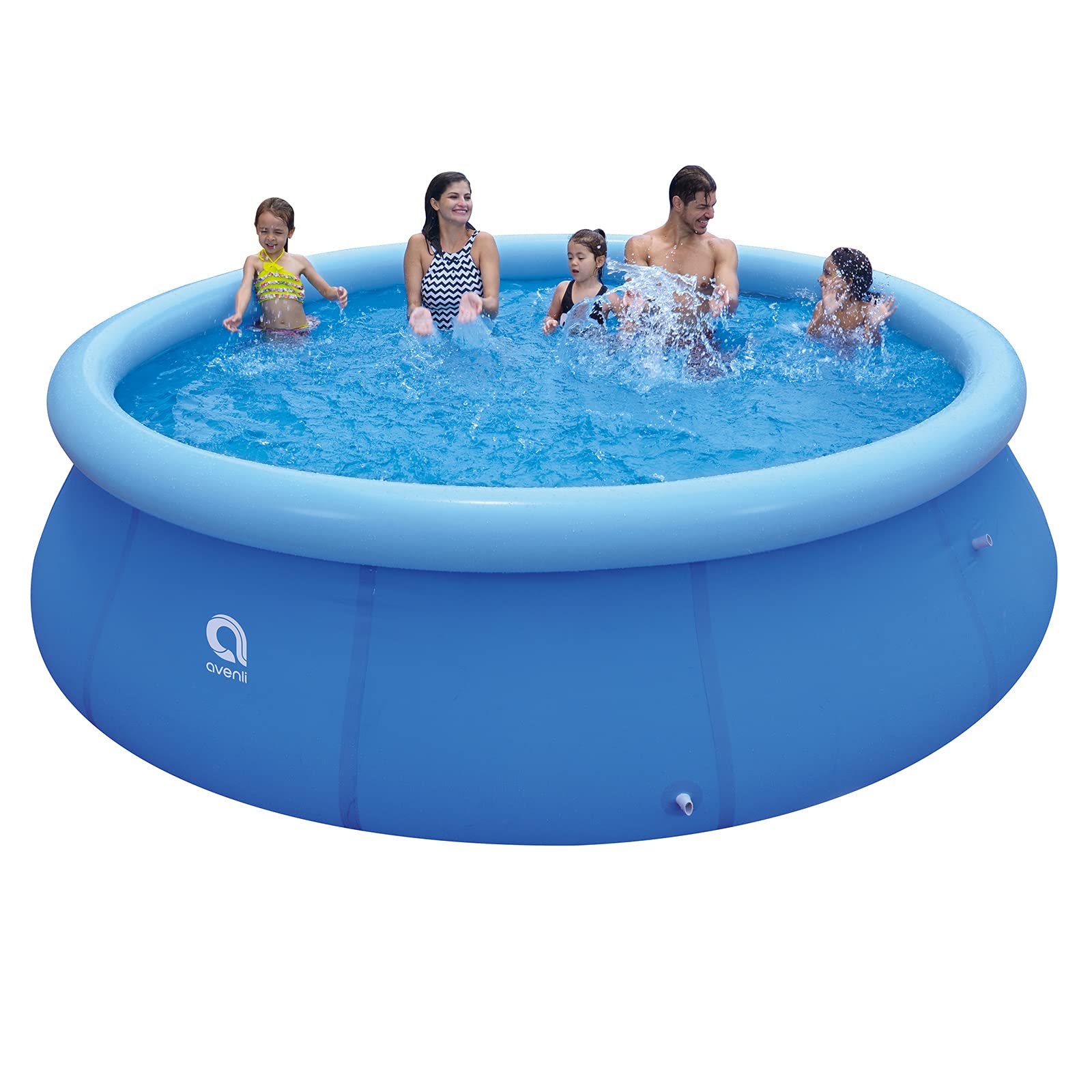 15ft x 36in Inflatable Swimming Pool for Adults & Kids - Above Ground Blow Up Pool with Top Ring, Easy Setup for Backyard, Garden, Family Fun - Perfect for Summer Parties, Outdoor Relaxation and Water Play