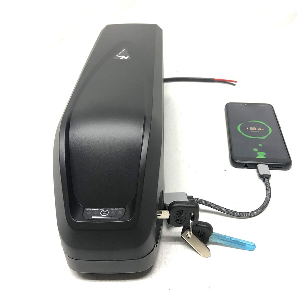 48V 13Ah Lithium Ion Ebike Battery with Charger - Compatible with 200W-1000W Electric Bike Motor Kits - Perfect for Commuting, Mountain Biking & Long-Distance Rides