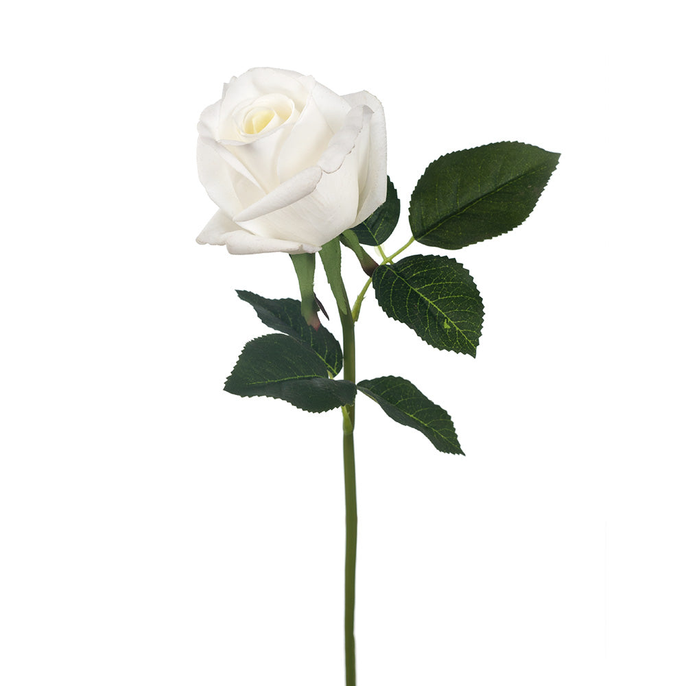 Bella Rosebud White Artificial Flowers - Elegant Home Decor for Weddings, Parties & Centerpieces