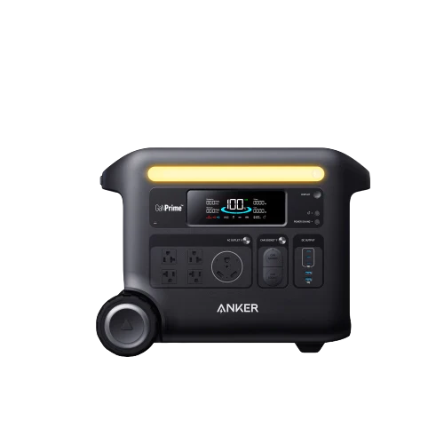 Anker SOLIX F2600 Portable Power Station with Expansion Battery - 5120Wh Capacity, 2400W Output for Home Backup, Camping & Outdoor Adventures