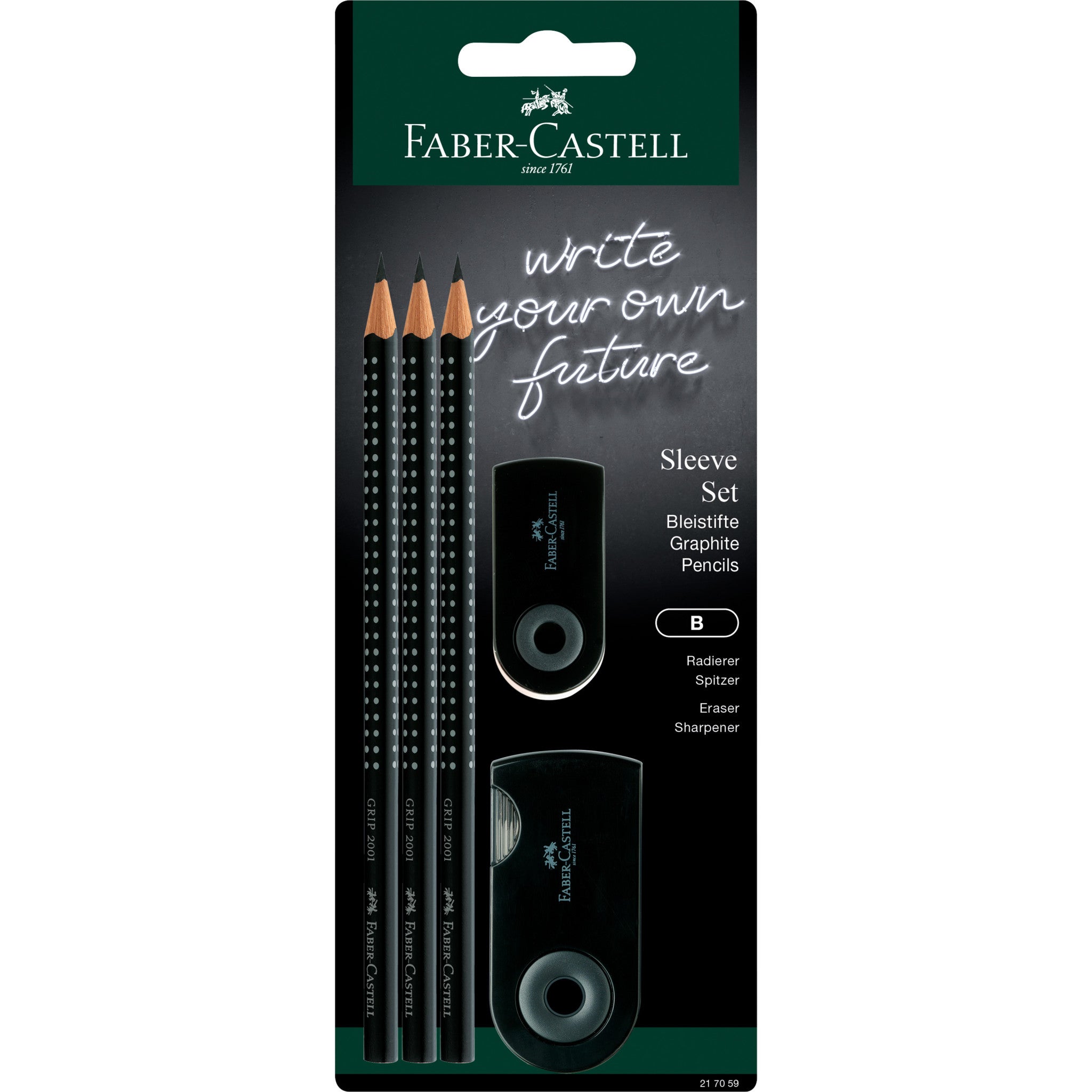 Premium Grip Graphite Pencils Set with Erasers & Sharpeners - #217059 - Perfect for Sketching, Drawing & Office Use
