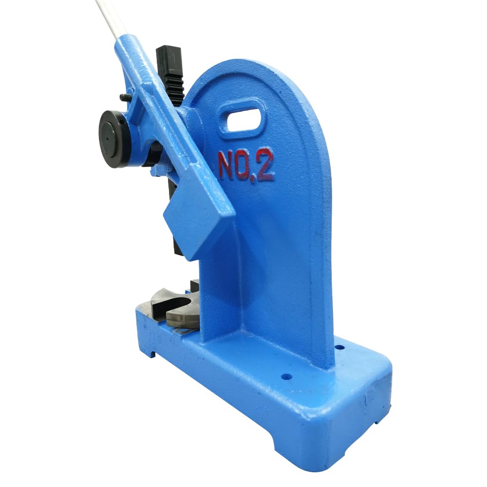 2 Ton Manual Arbor Press - Cast Iron Desktop Ratcheting Press Machine with 8.46