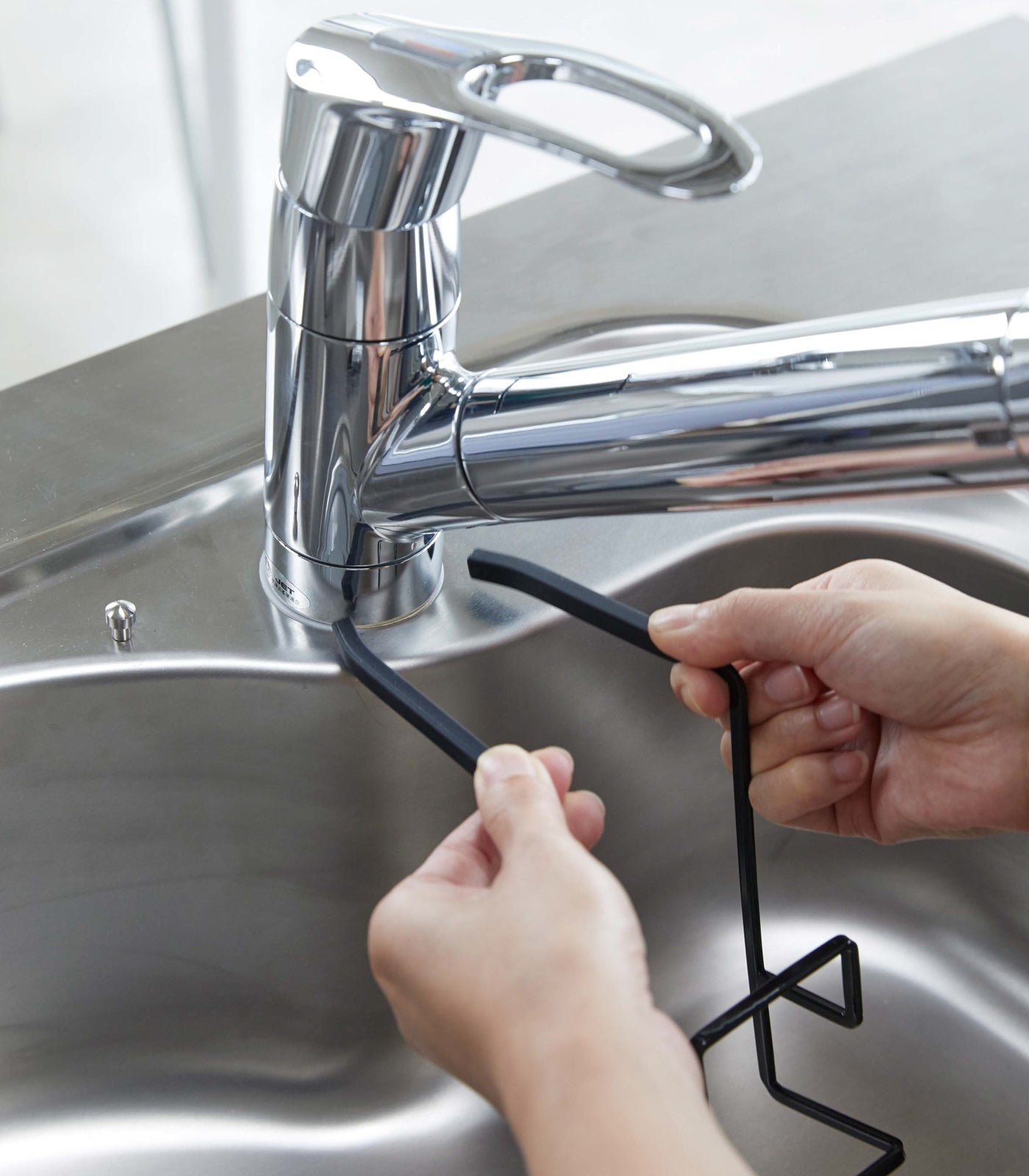 Stainless Steel Faucet Hanging Sponge Holder - 2 Sizes (Small & Large) - Rustproof Kitchen Organizer for Sink, Dishwashing & Countertop Cleaning