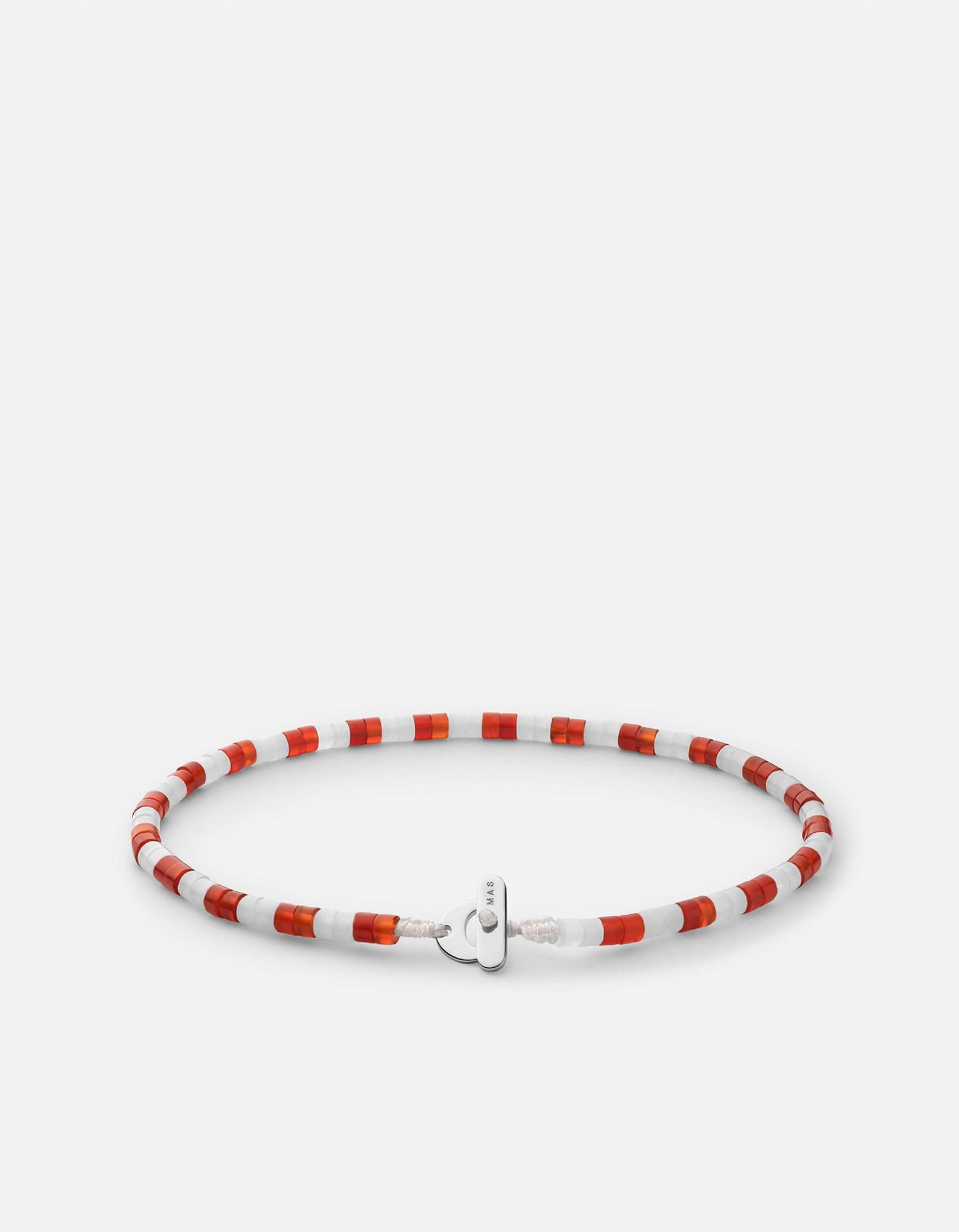 Kai Carnelian Bracelet for Women - Genuine Sterling Silver Beaded Bracelet - Healing Crystal Jewelry for Meditation, Yoga & Positive Energy