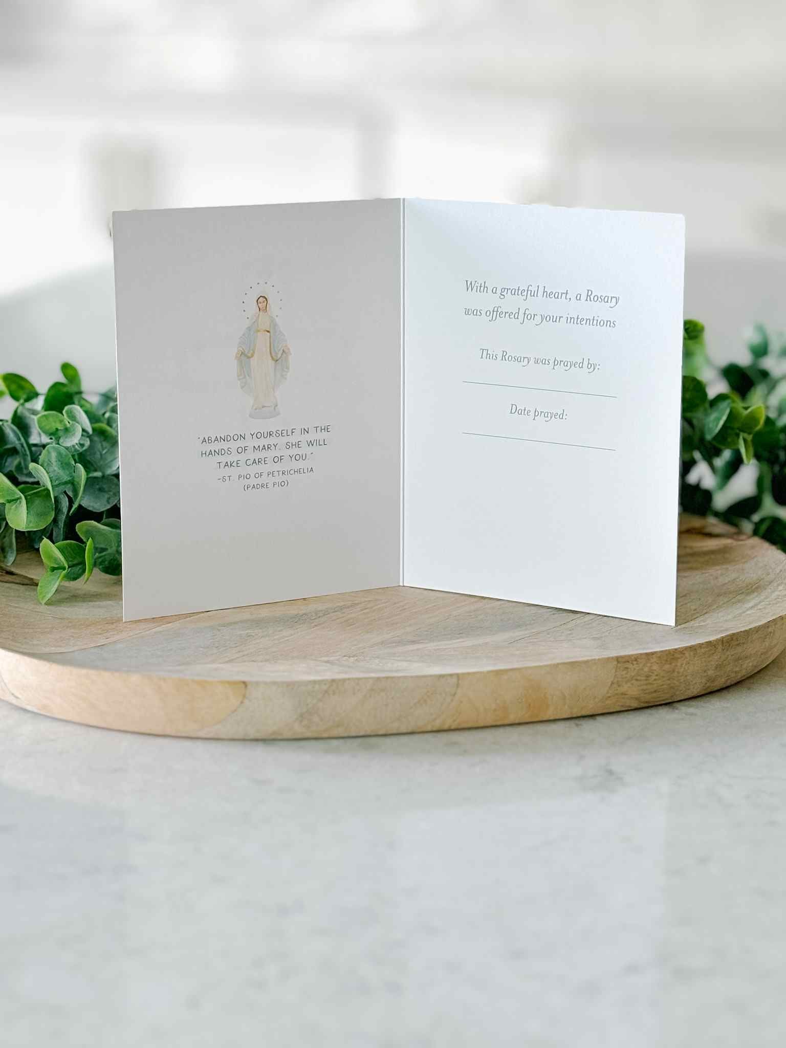 Set of 4 Healing Rosary Prayer Cards - Religious Catholic Gifts for Comfort, Meditation & Spiritual Protection - Perfect for Home Altar, Prayer Groups & Personal Devotion