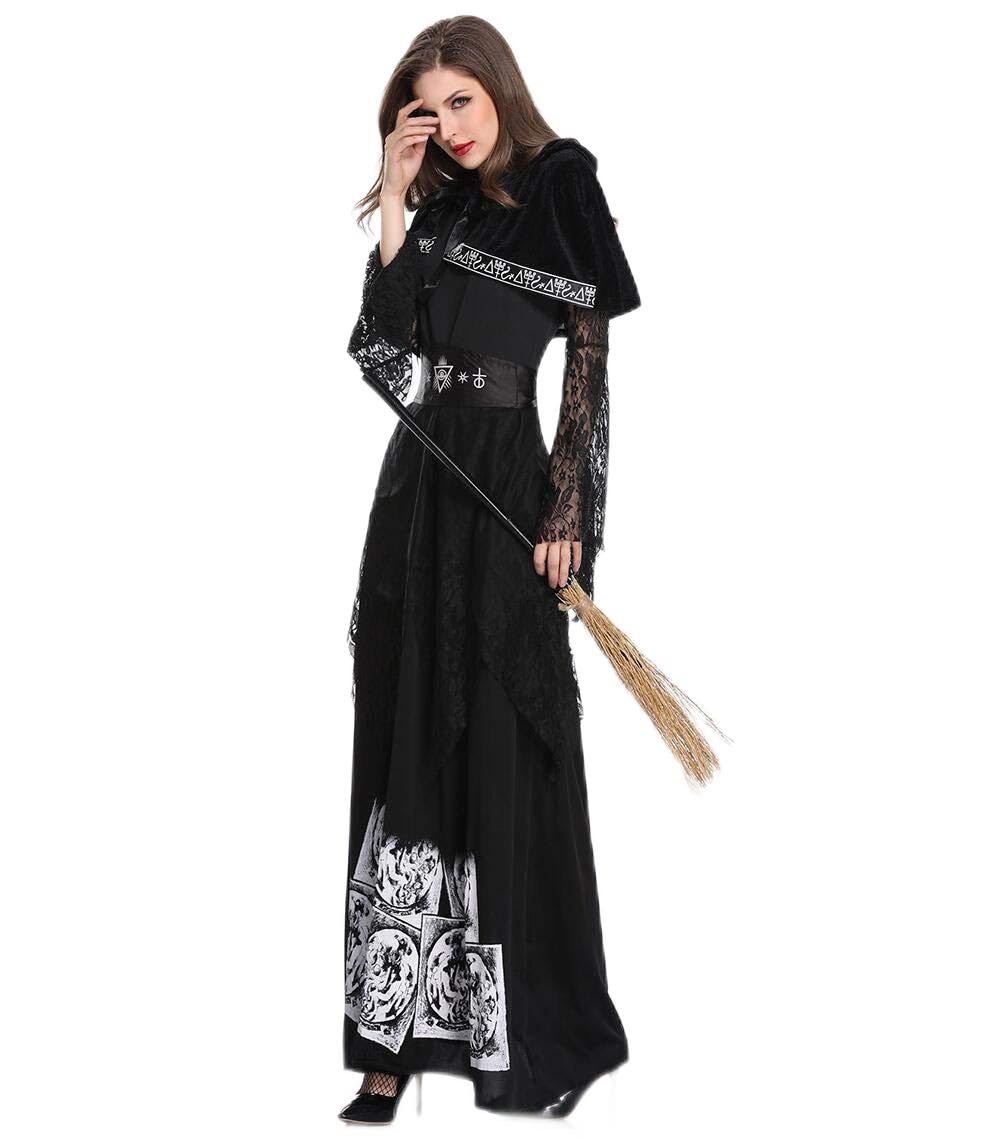 Quenny Halloween Ghost Bride Witch Costume for Spooky Parties