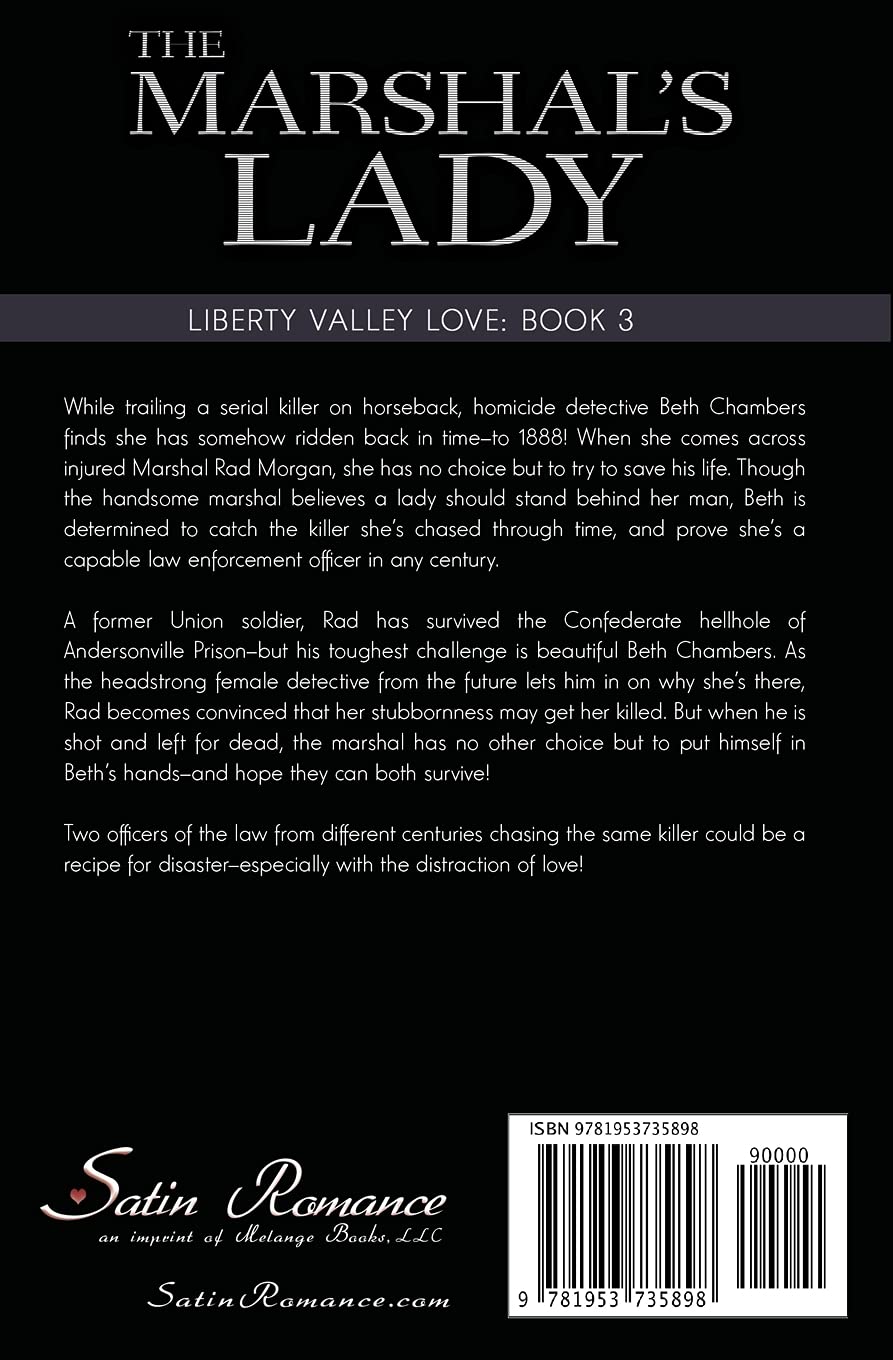 The Marshal's Lady: A Time Travel Western Romance Novel - Liberty Valley Love Book Series | Perfect for Historical Fiction Fans & Western Romance Readers