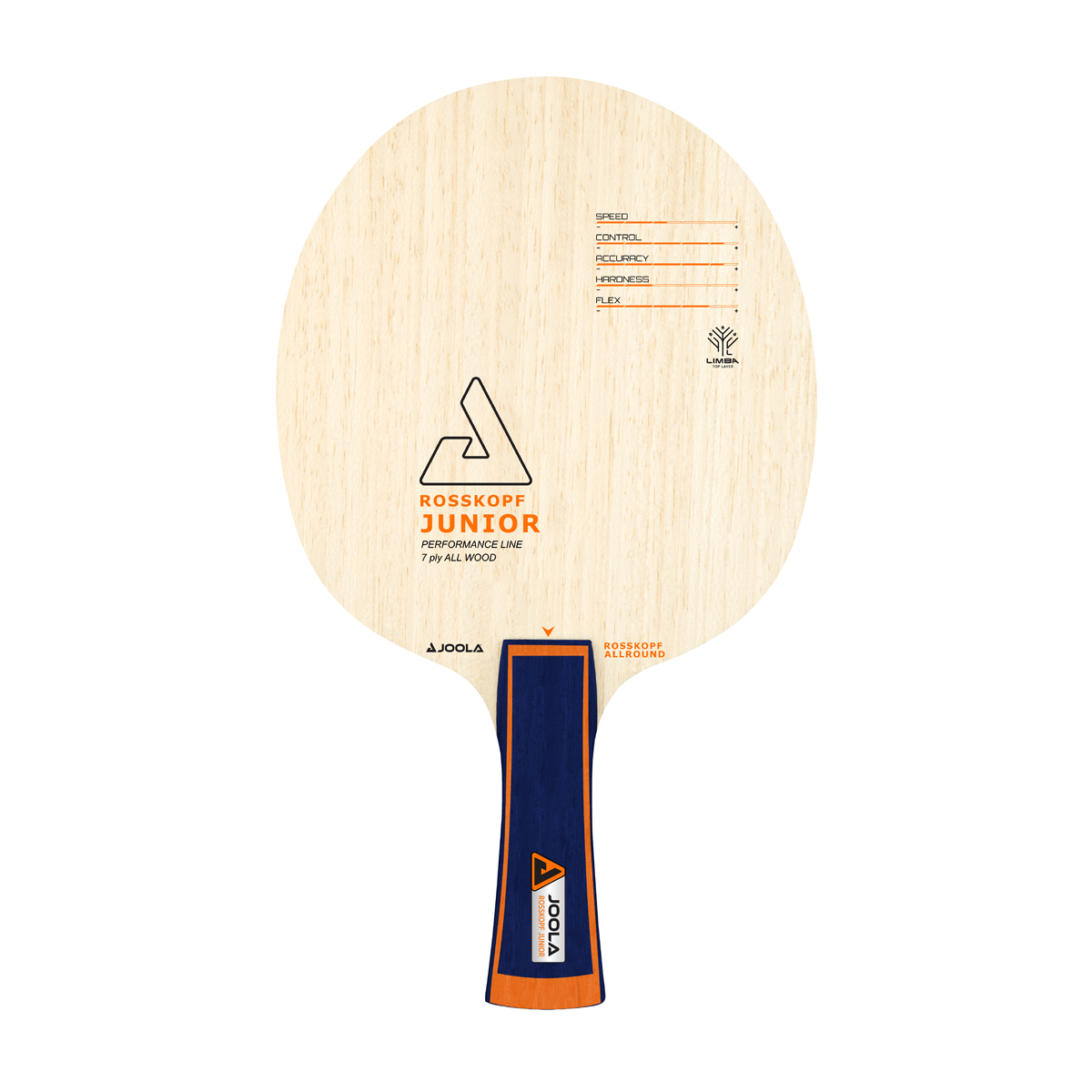 JOOLA Rosskopf Junior Table Tennis Paddle - Premium Table Tennis Racket for Kids & Beginners - Perfect for Training, School PE Classes & Home Practice