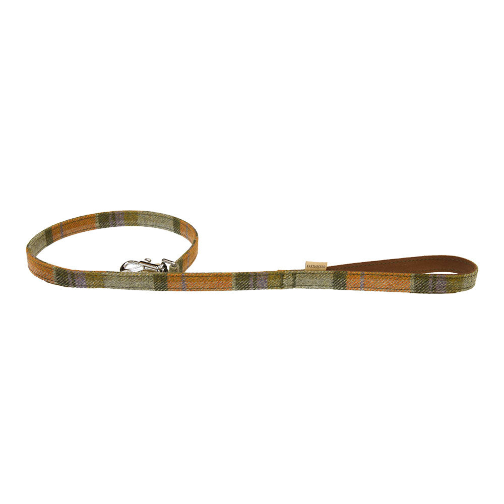 EARTHBOUND Signature Tweed & Leather Dog Leash - Premium Durable Pet Walking Accessory for Small Medium Large Dogs - Perfect for Daily Walks, Training & Outdoor Adventures