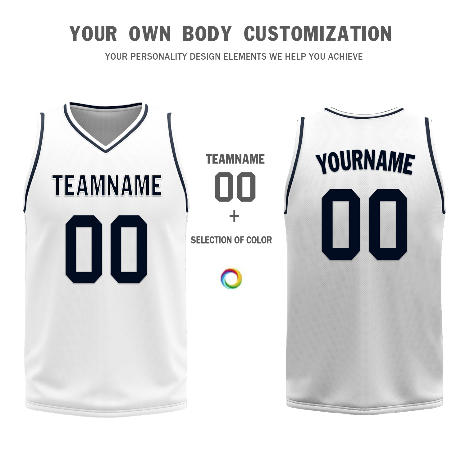 Custom Blue & White Reversible Basketball Jersey - Personalized COOLMAX Fabric for Men & Women | Perfect for Team Games, Training & Sports Events
