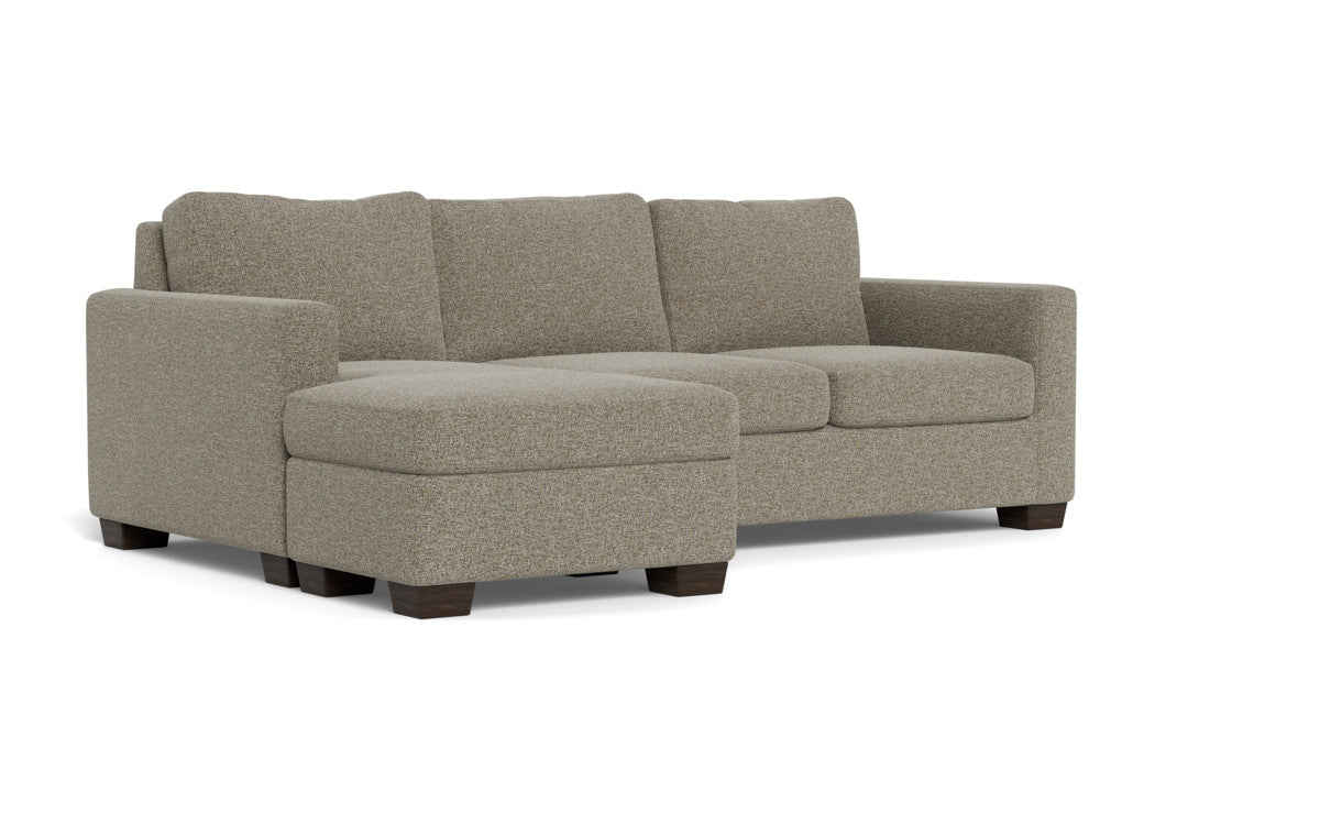 Reversible Chaise Queen Sleeper Sofa - Convertible Sectional Couch with Storage | Perfect for Small Spaces, Guest Rooms & Apartments