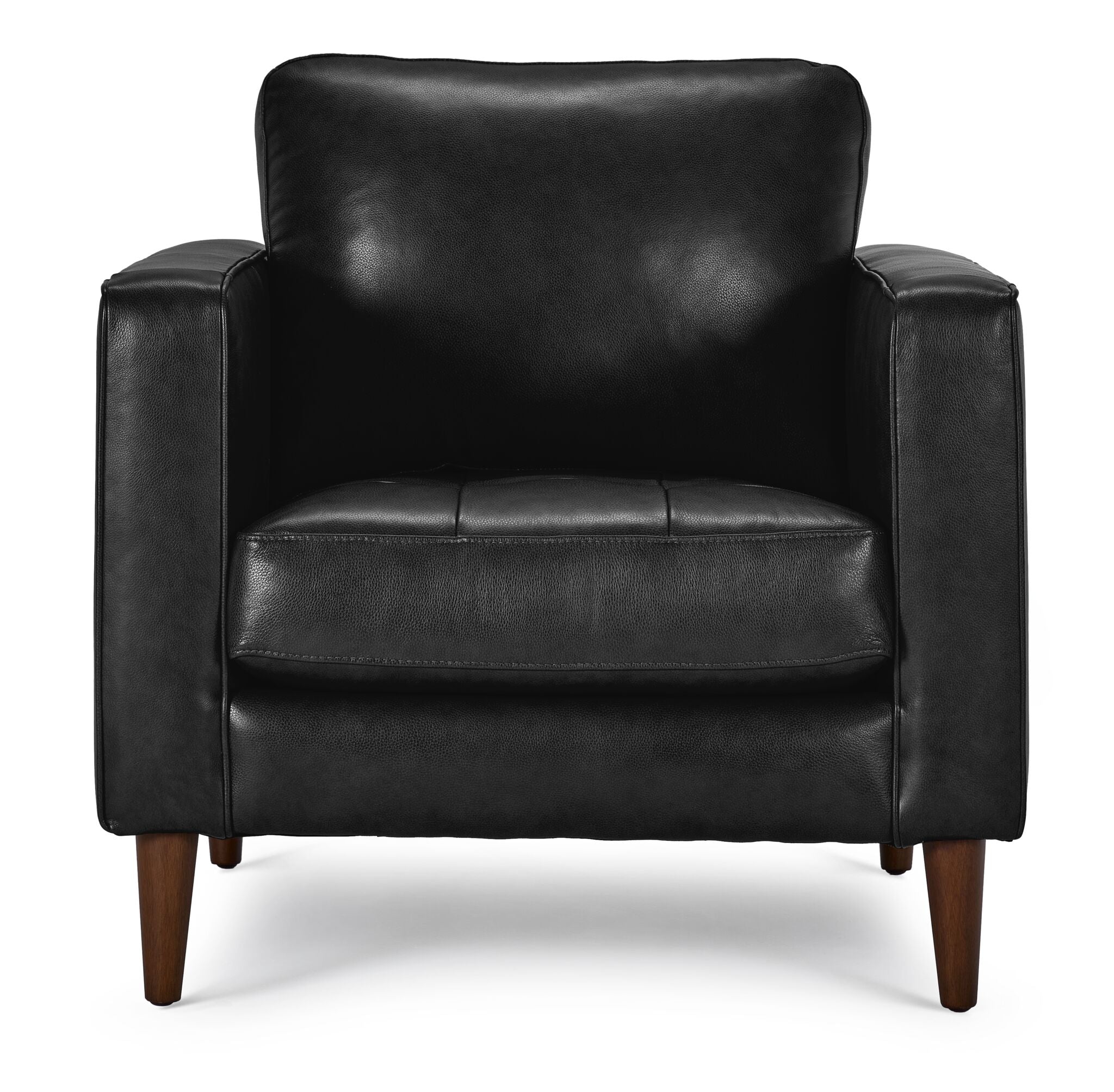 Premium Bari Leather Chair - Black, Modern Office & Living Room Furniture for Home & Workspace - Comfortable & Stylish Seating Solution