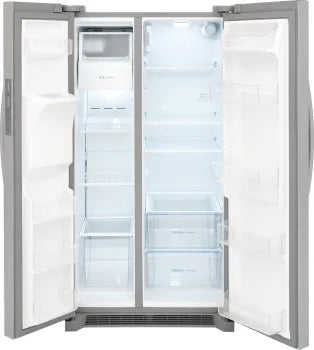 Frigidaire FRSS2623AS 25.6 Cu. Ft. Stainless Steel Side by Side Refrigerator - 36 Inch Standard Depth for Modern Kitchen & Open Floor Plan Homes