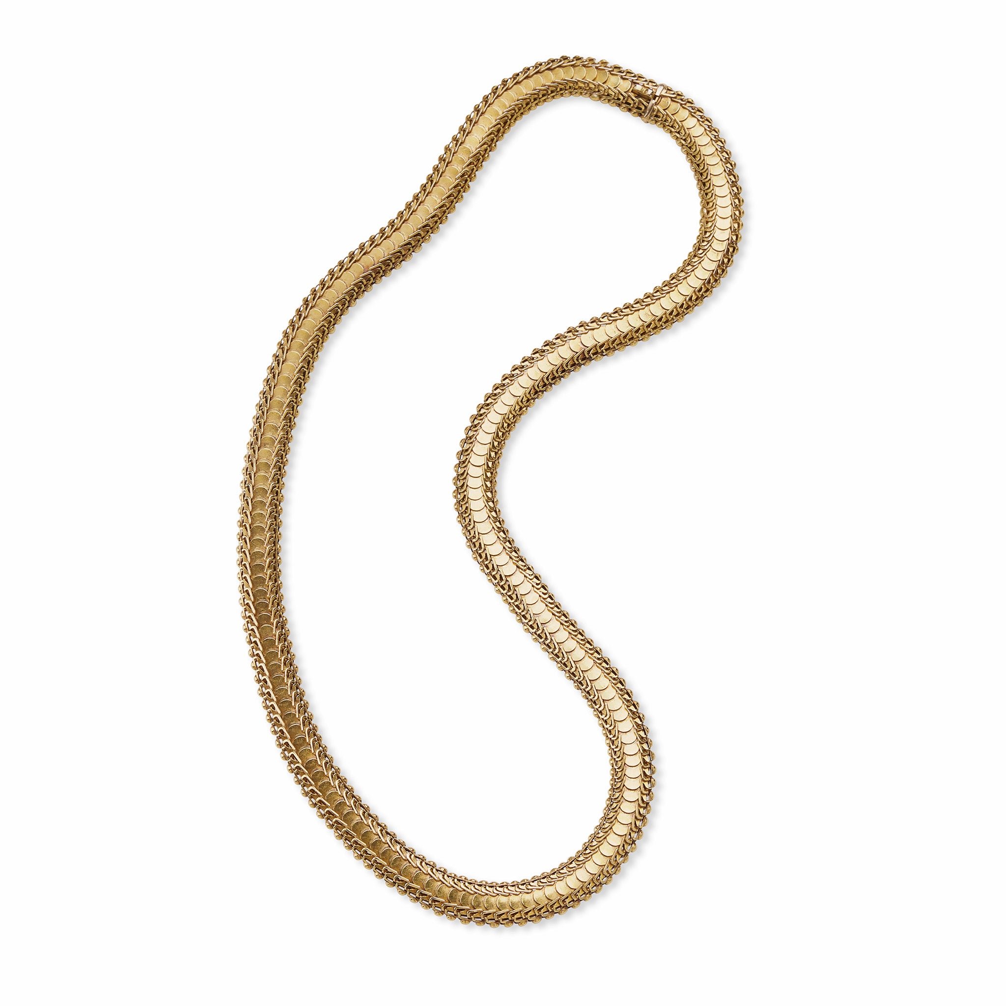 Victorian Style 18K Gold Plated Knitted Chain Necklace for Women - Elegant Vintage Jewelry Gift for Her, Perfect for Weddings, Parties & Special Occasions