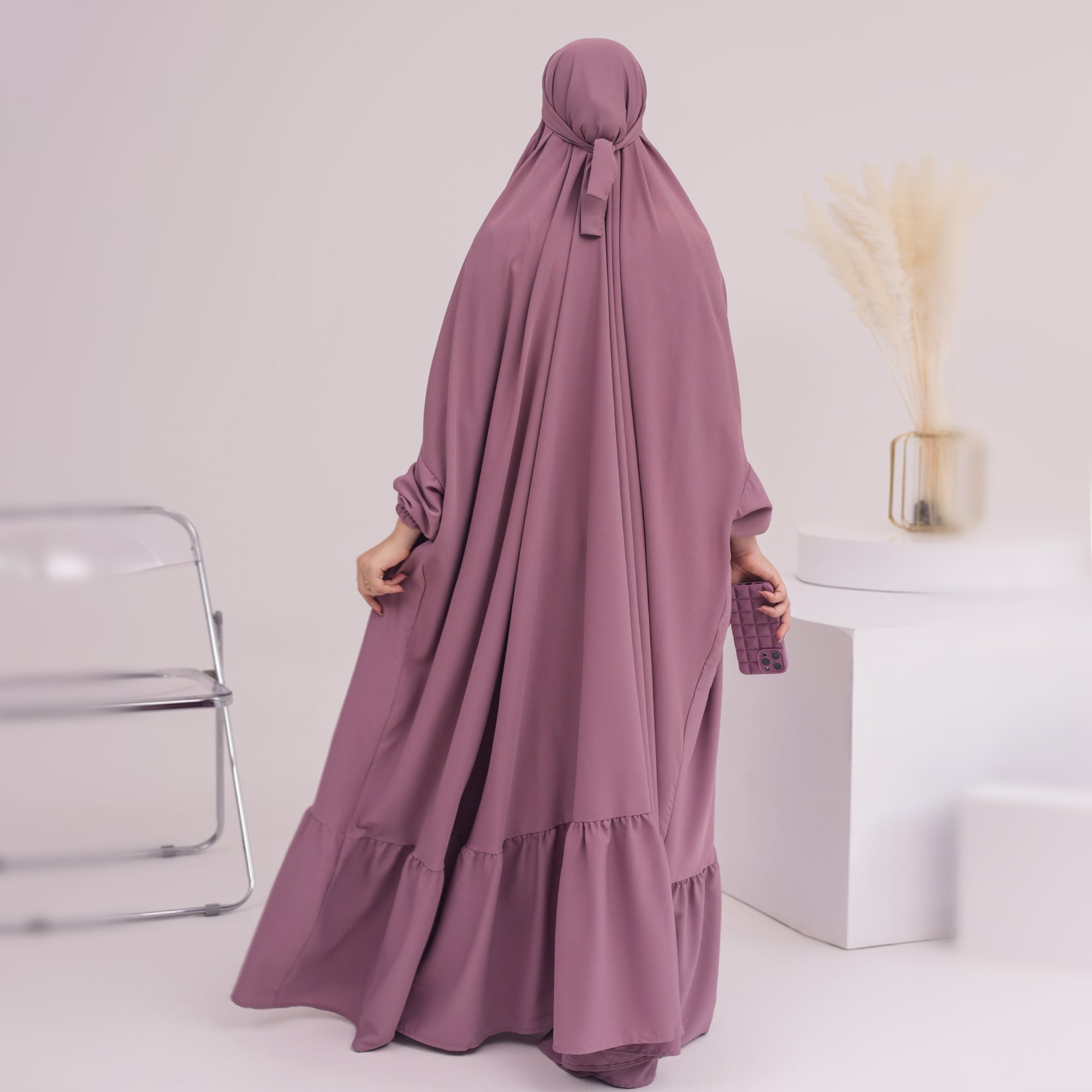 Anissa Jilbab Dust - Premium Muslim Hijab Scarf for Women - Perfect for Daily Wear, Prayer & Modest Fashion