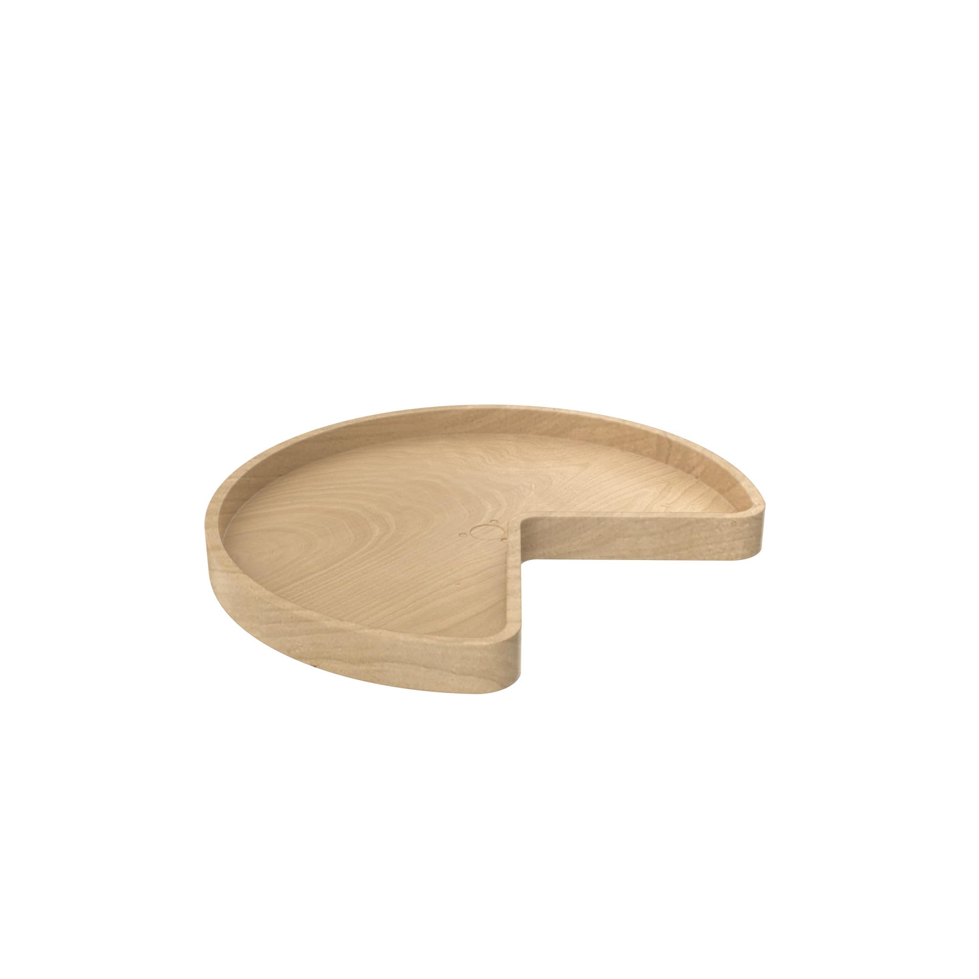 REV-A-SHELF Wooden Kidney-Shaped Lazy Susan Turntable for Corner Base Cabinets - Organize Spices & Kitchen Supplies in Style