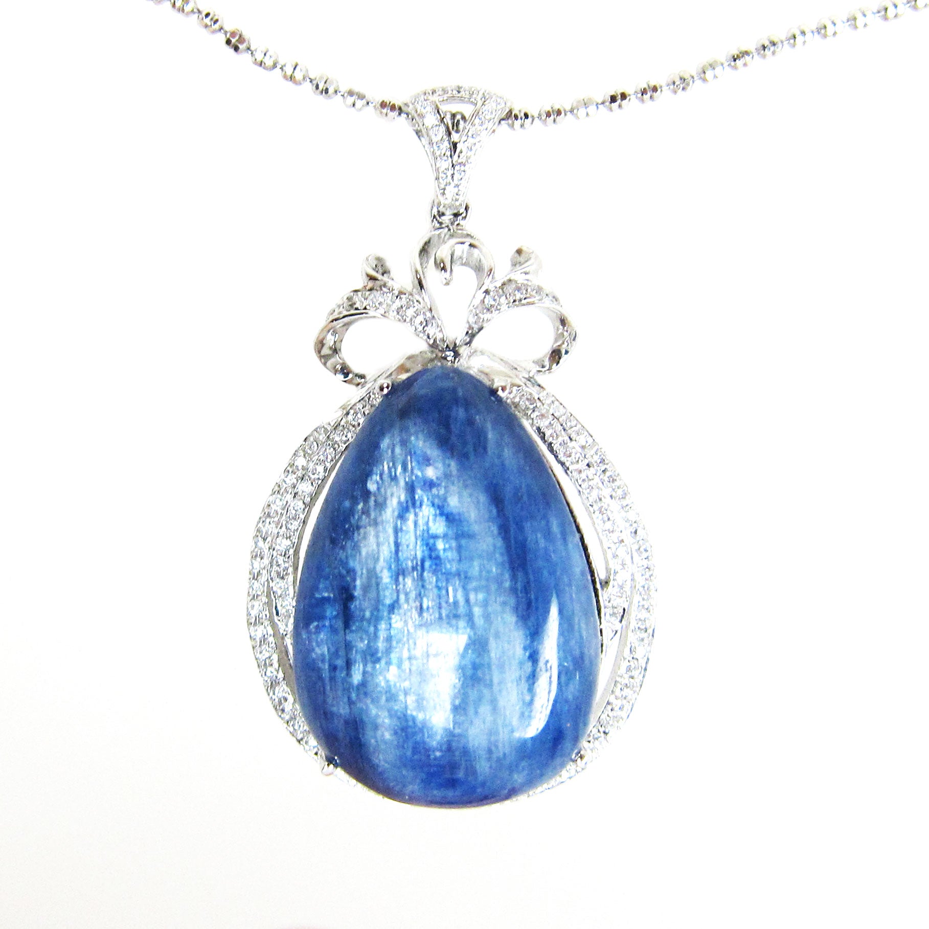 925 Sterling Silver Sapphire Pendant Necklace for Women - Elegant Blue Gemstone Jewelry Gift for Birthday, Anniversary & Special Occasions