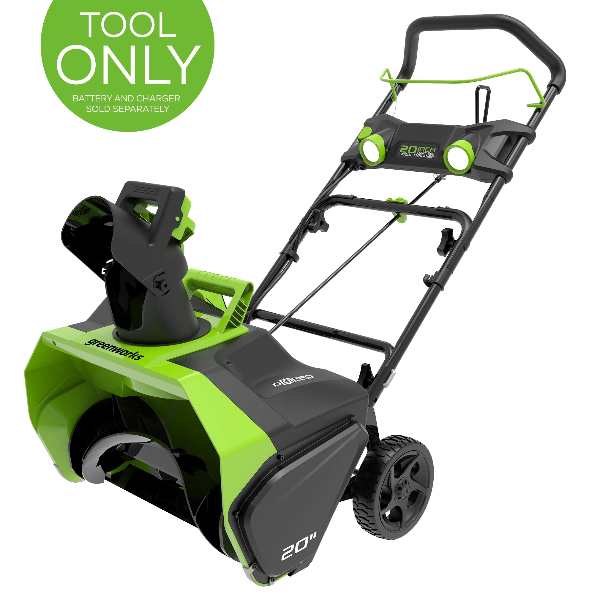 Refurbished 40V 20-Inch Cordless Battery-Powered Single Stage Snow Blower (Tool Only) - Perfect for Driveways, Sidewalks & Small Yards