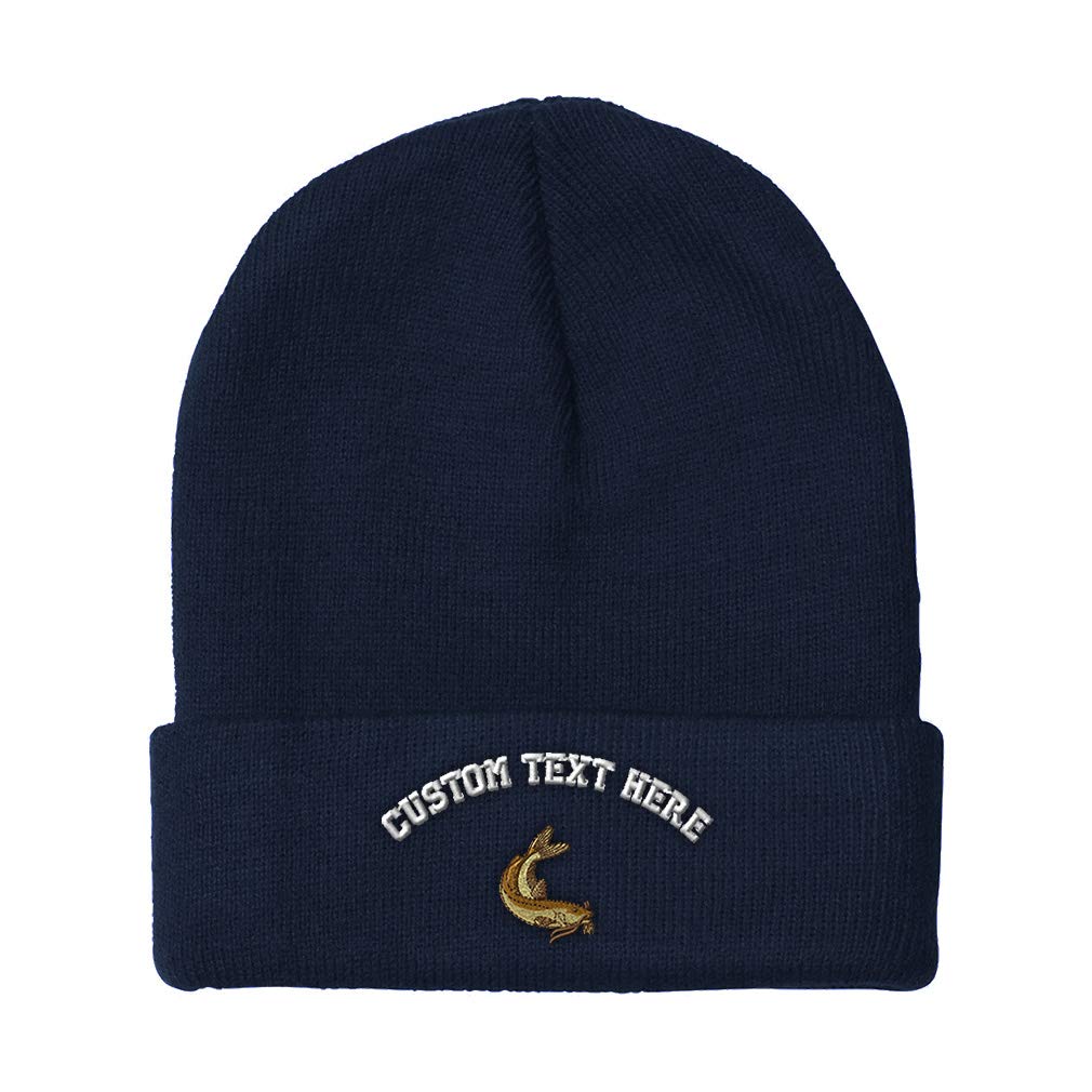 Speedy Pros Men's & Women's Winter Beanie - Channel Catfish Embroidery, Acrylic Skull Cap, One Size Fits All - Warm Knit Hat for Outdoor Activities, Fishing, and Cold Weather