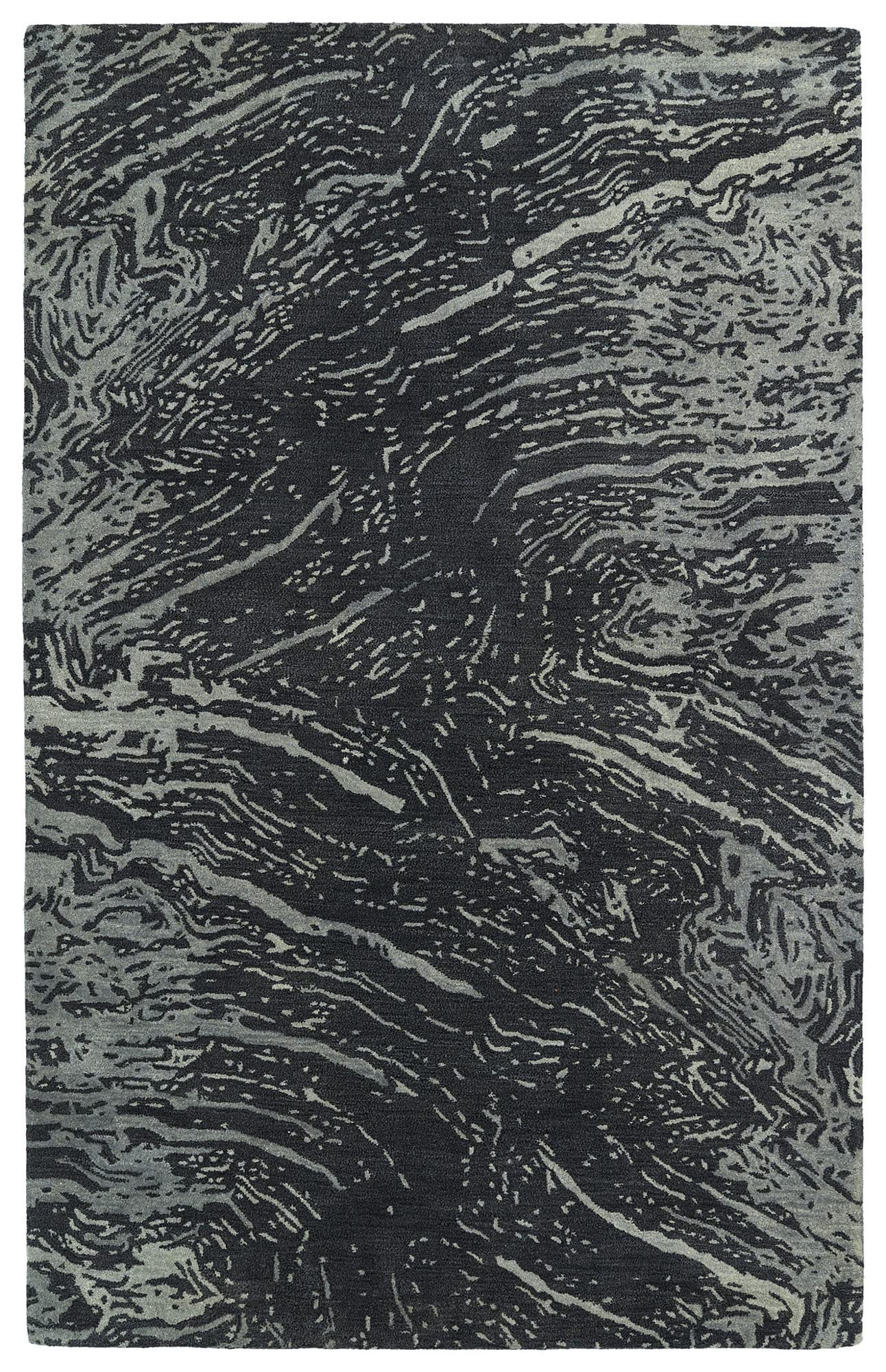 Kaleen Brushstrokes Area Rug - Charcoal Grey 3'6
