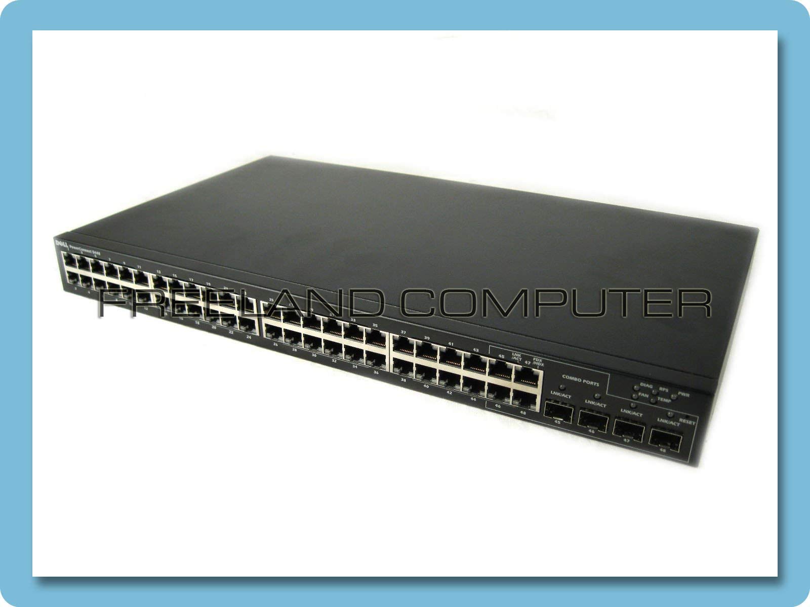 Refurbished Dell PowerConnect 5448 48-Port Gigabit Ethernet Network Switch | 1U Rackmount | Layer 2 Managed | High-Speed Data Transfer for Office, Data Center & Home Server Setup