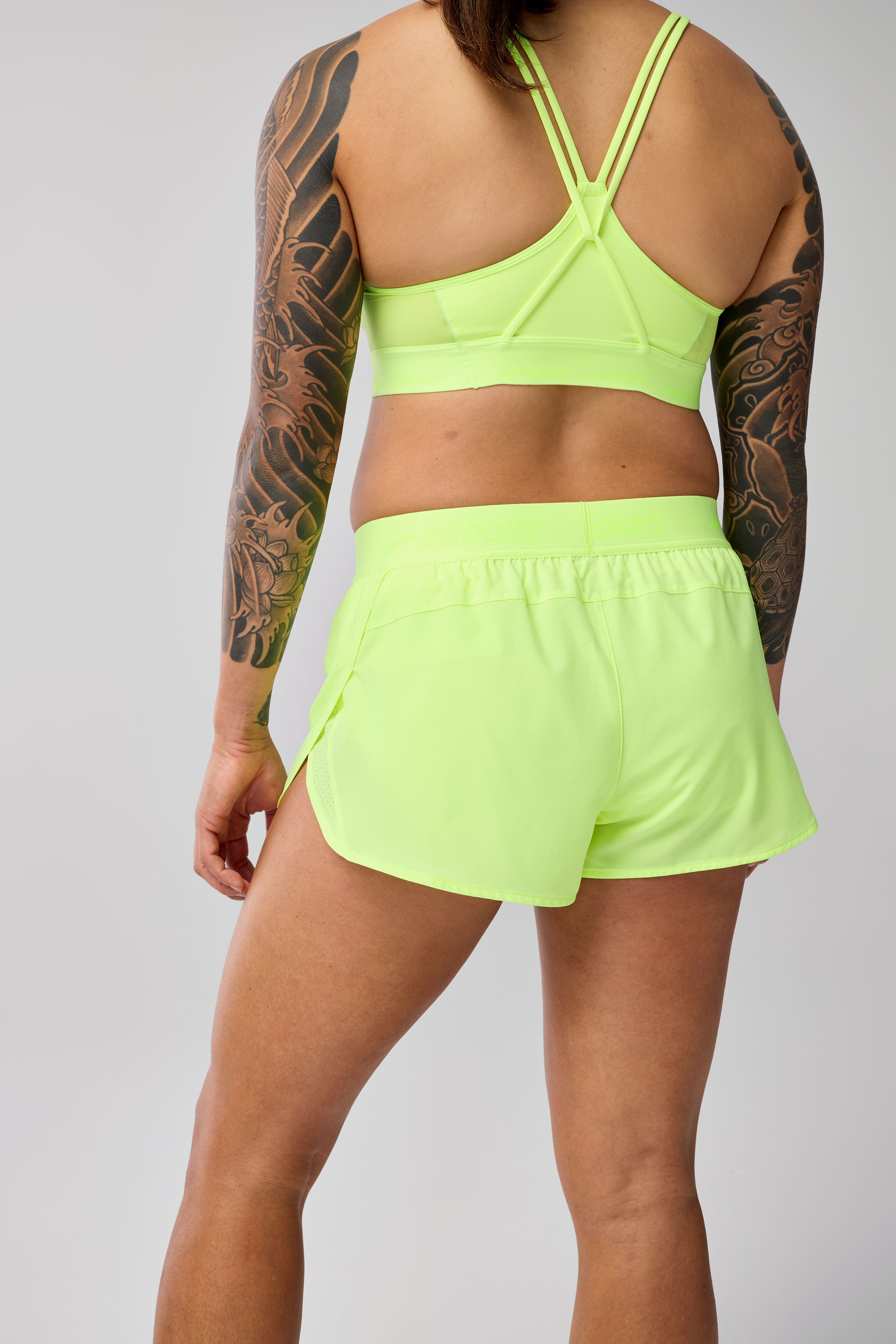 Women's Breakaway 2.5 Running Shorts - High Waist Athletic Shorts for Women, Lightweight & Breathable Workout Shorts (Neo Yellow) - Perfect for Running, Yoga, Gym & Casual Wear