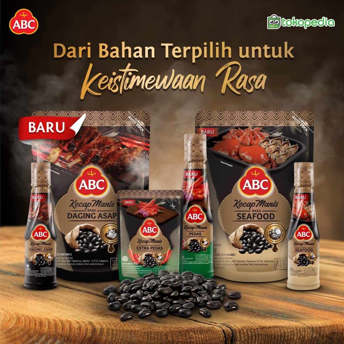 ABC Hot Soy Sauce - Spicy Indonesian Kecap Pedas, 135ml (Pack of 1) - Perfect for Stir-Fry, Marinades & Dipping Sauces