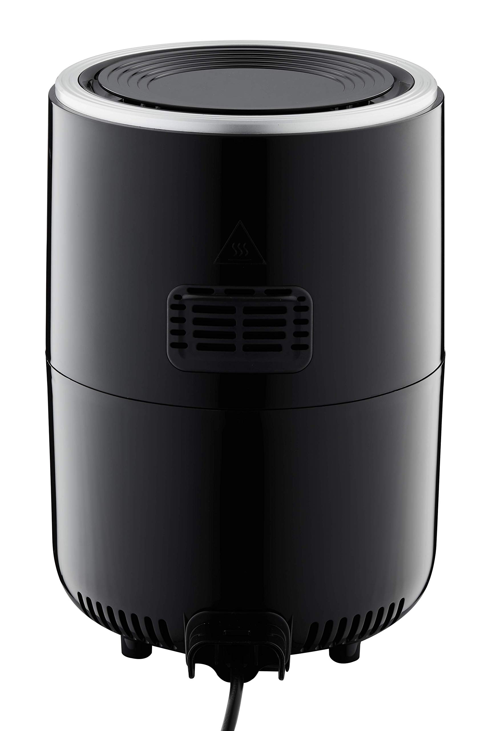 GoWISE USA 1.7 to 2 Qt Digital Air Fryer with Touchscreen - Compact Electric Mini Fryer with Recipe Book, Black/Silver - Perfect for Small Kitchens, Dorms & Healthy Cooking