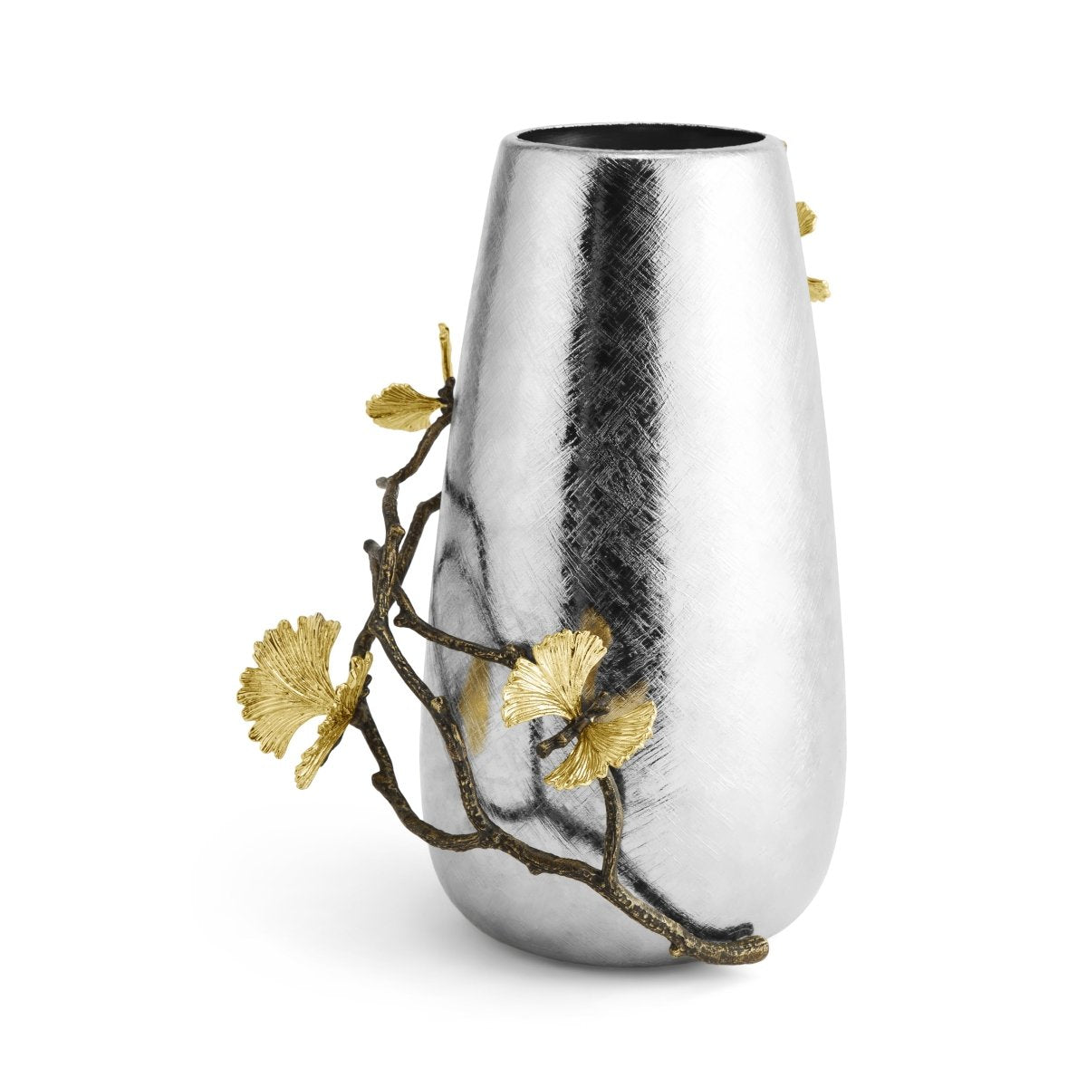 Elegant Butterfly Ginkgo Vase - Handmade Ceramic Flower Vase for Home Decor, Wedding Centerpiece & Gift Idea - Perfect for Living Room, Dining Table & Office Desk Decoration
