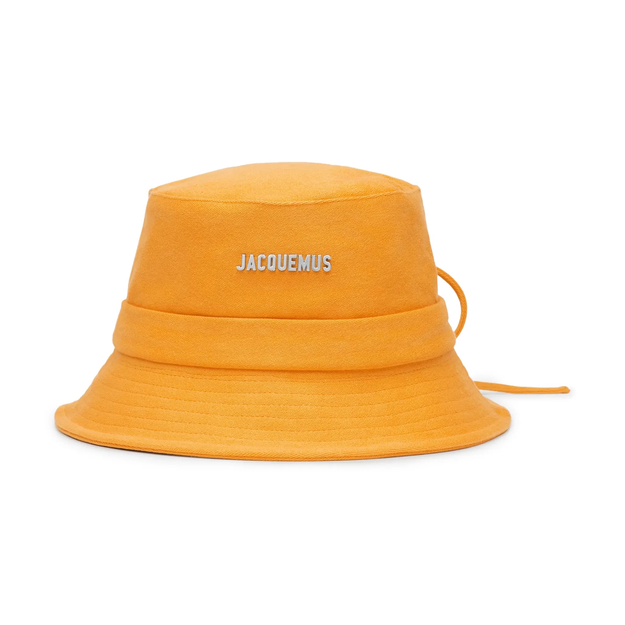 Jacquemus Le Bob Gadjo Dark Orange Bucket Hat for Women - Fashion Sun Hat for Beach, Summer, and Outdoor Activities