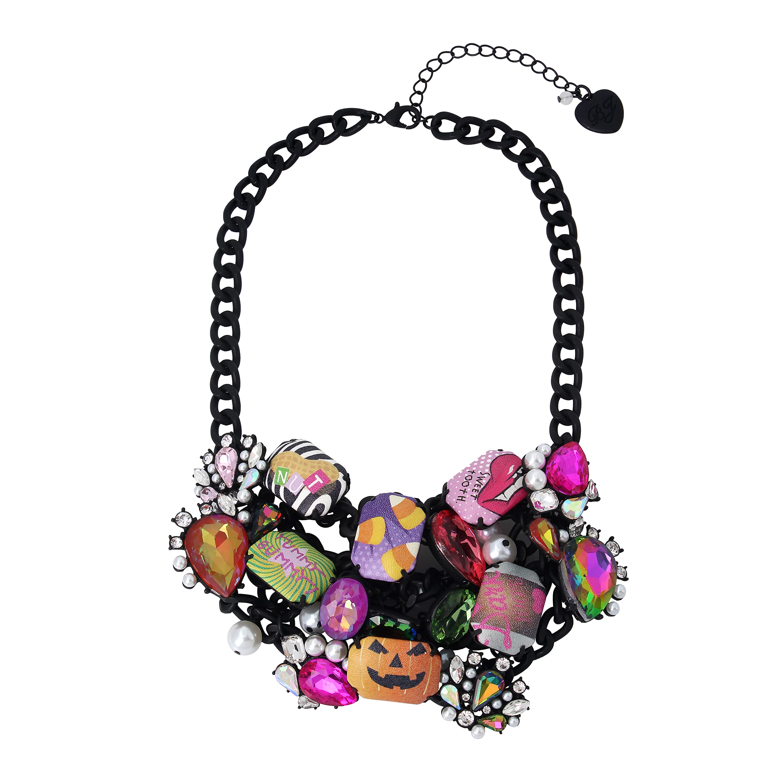 Betsey Johnson Candy Statement Necklace - Fashion Jewelry for Women, Elegant Party Necklace for Evening Wear, Date Night & Special Occasions