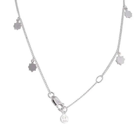 FAIRLEY Sterling Silver Sunshine Pendant Necklace for Women - Elegant Layering Jewelry for Everyday Wear, Gift Giving & Special Occasions