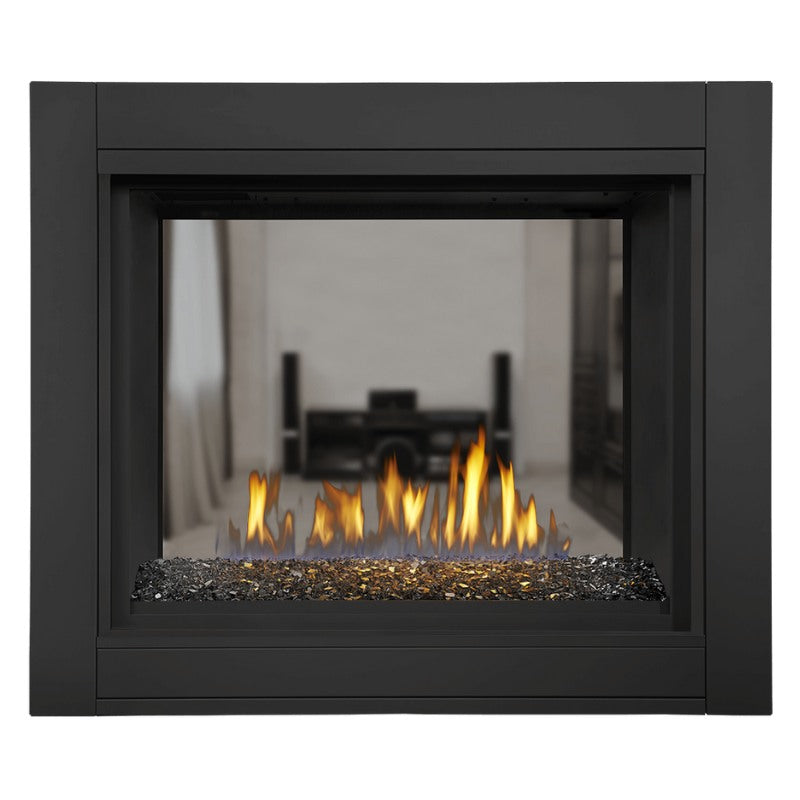 Napoleon Ascent Multi-Sided See-Through Direct Vent Gas Fireplace - BHD4 Model | Perfect for Living Rooms, Patios & Modern Home Decor