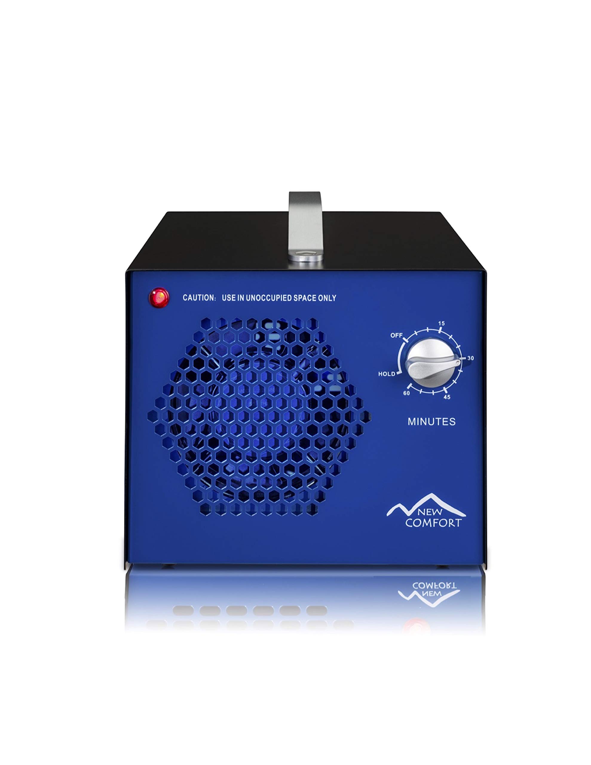 Blue Commercial Air Purifier with UV Light & Ozone Generator - Eliminate Odors & Purify Air in Offices, Restaurants, and Large Spaces