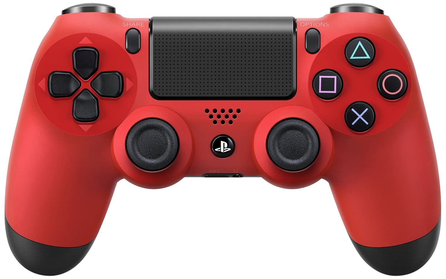 Renewed Sony DualShock 4 Wireless Controller for PS4 - Magma Red | Official Playstation 4 Gamepad with Bluetooth, Touchpad & Motion Sensors | Perfect for Gaming, Streaming & Multiplayer Sessions