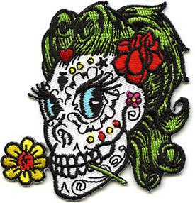 Artist Reed Sugar Betty Embroidered Iron-On Applique Patch FD 2808 - DIY Craft, Clothing Decoration & Costume Accessory for Jackets, Bags, Hats