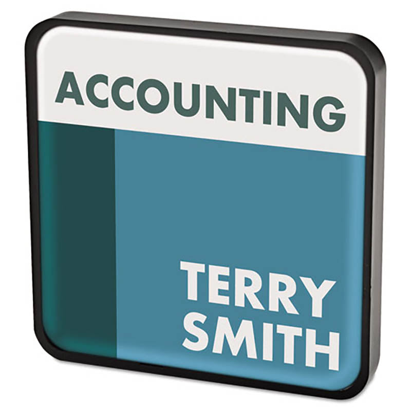 Black DIY Cubicle & Wall Sign Holder - Office, Home, or Retail Use - Customizable Signage Display for Desks, Walls, and Bulletin Boards