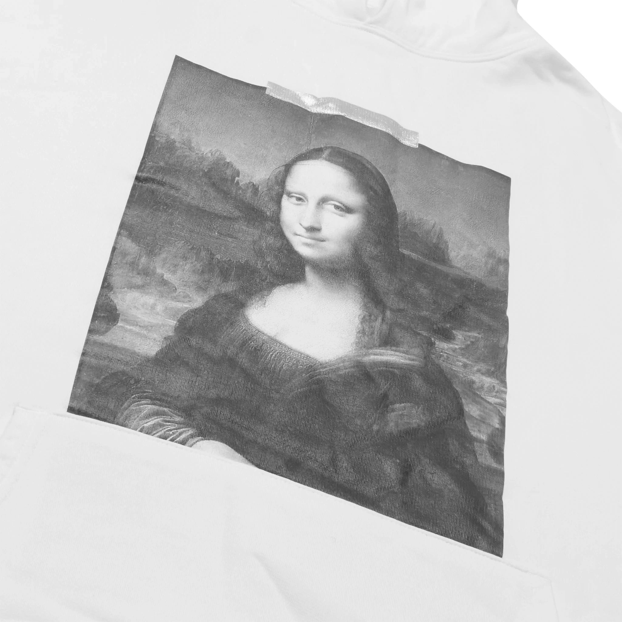 Vintage Off-White Mona Lisa Hoodie - White, Black & Grey | Streetwear Fashion for Men & Women | Perfect for Casual Wear & Urban Outfits