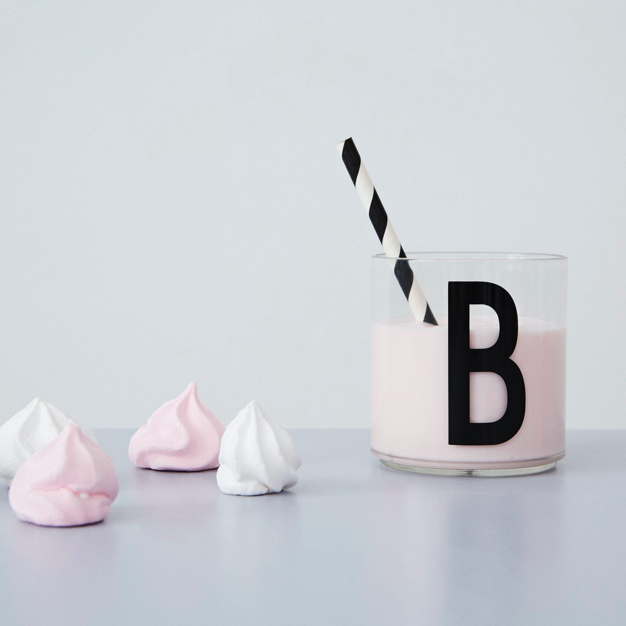 DESIGN LETTERS Kids Personal Drinking Glass - Drop Safe, BPA-Free, Letter Q - Perfect for School Lunch, Home, and Travel Use