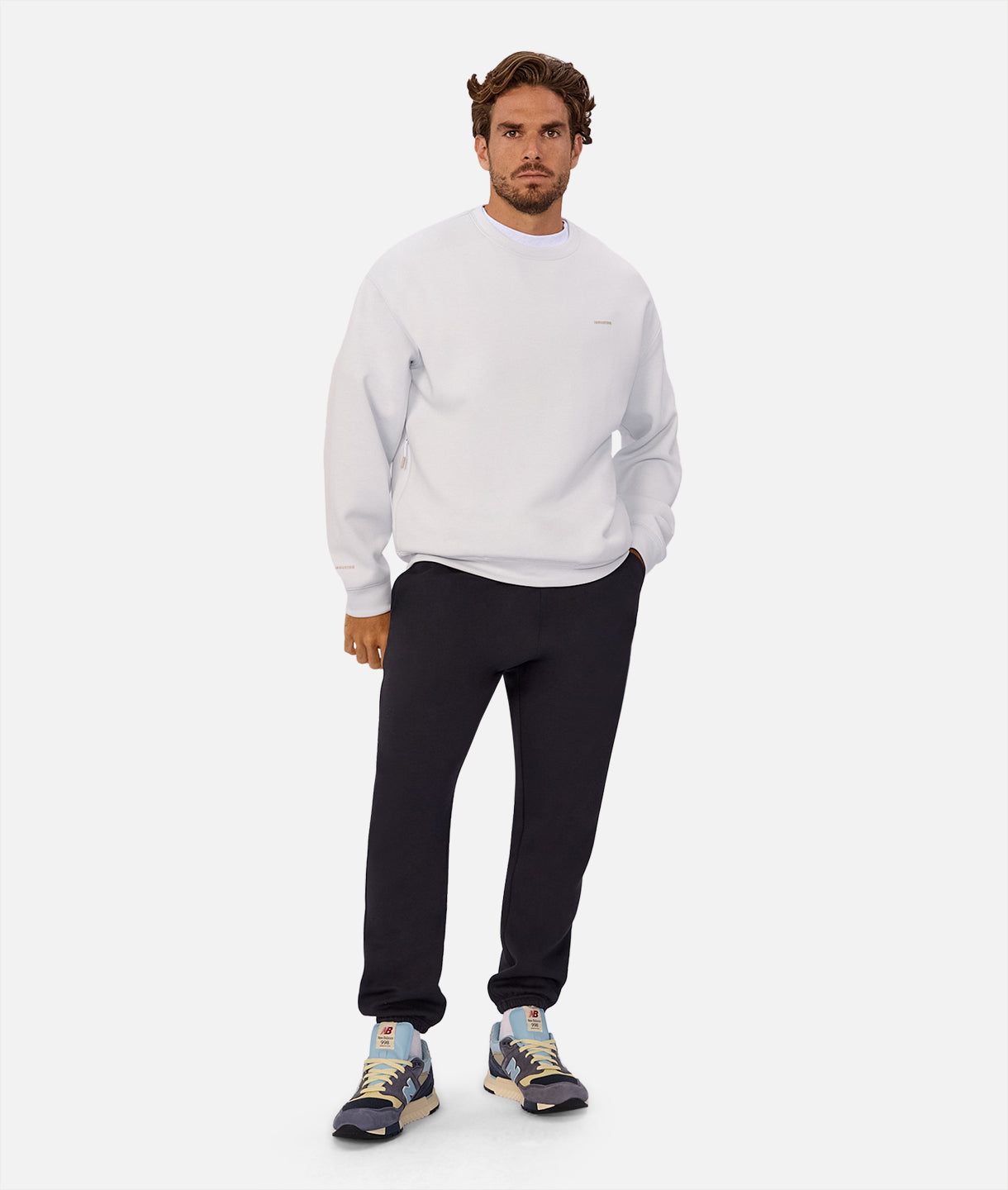 Premium Tech Del Sur Sweat - Silver Blue | Comfortable & Stylish Men's Hoodie for Casual Wear, Gym, and Outdoor Activities