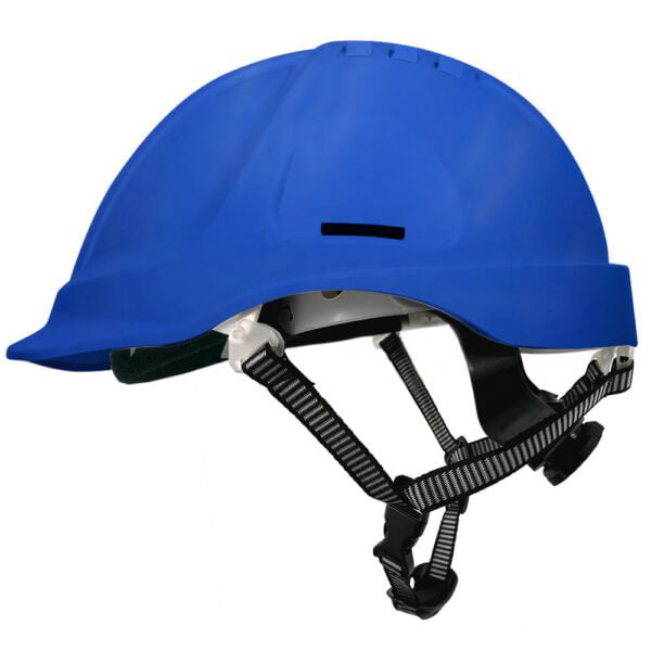 Armour ABS Hard Hat with Vented Design & Chin Strap - 6-Point Ratchet Suspension System, EN397 Certified - Ideal for Construction, Industrial Work & Safety Protection