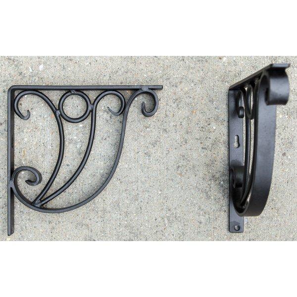 Heavy Duty Stainless Steel Ionic Shelf Bracket - Rustproof Wall Mounted Brackets for Floating Shelves, Kitchen, Bathroom & Garage Storage (Set of 4) - Perfect for Home Organization & DIY Projects