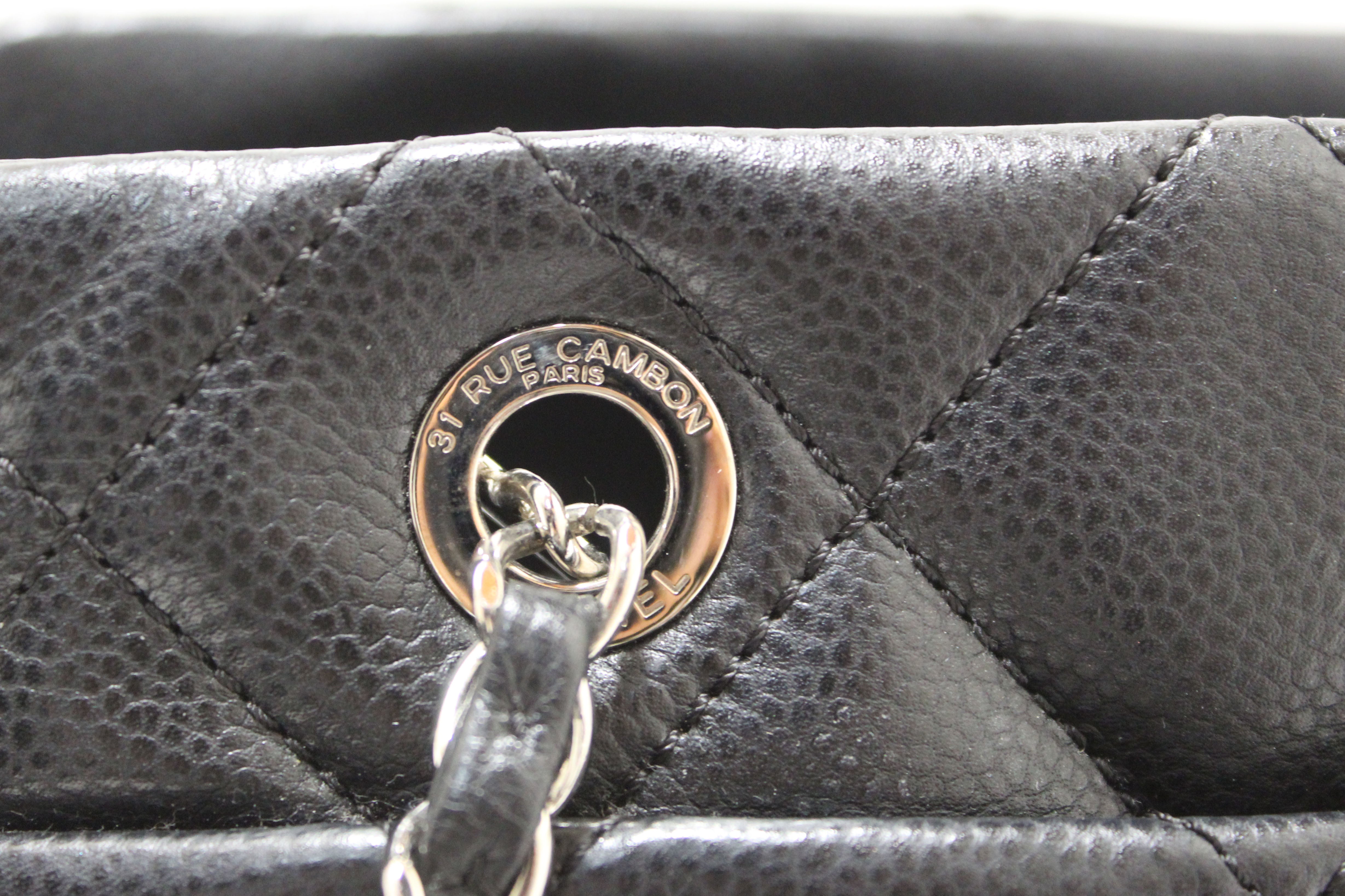 Authentic Chanel Black Quilted Caviar Leather Timeless Shopper Tote Bag - Luxury Designer Handbag for Women, Perfect for Work, Travel & Everyday Use