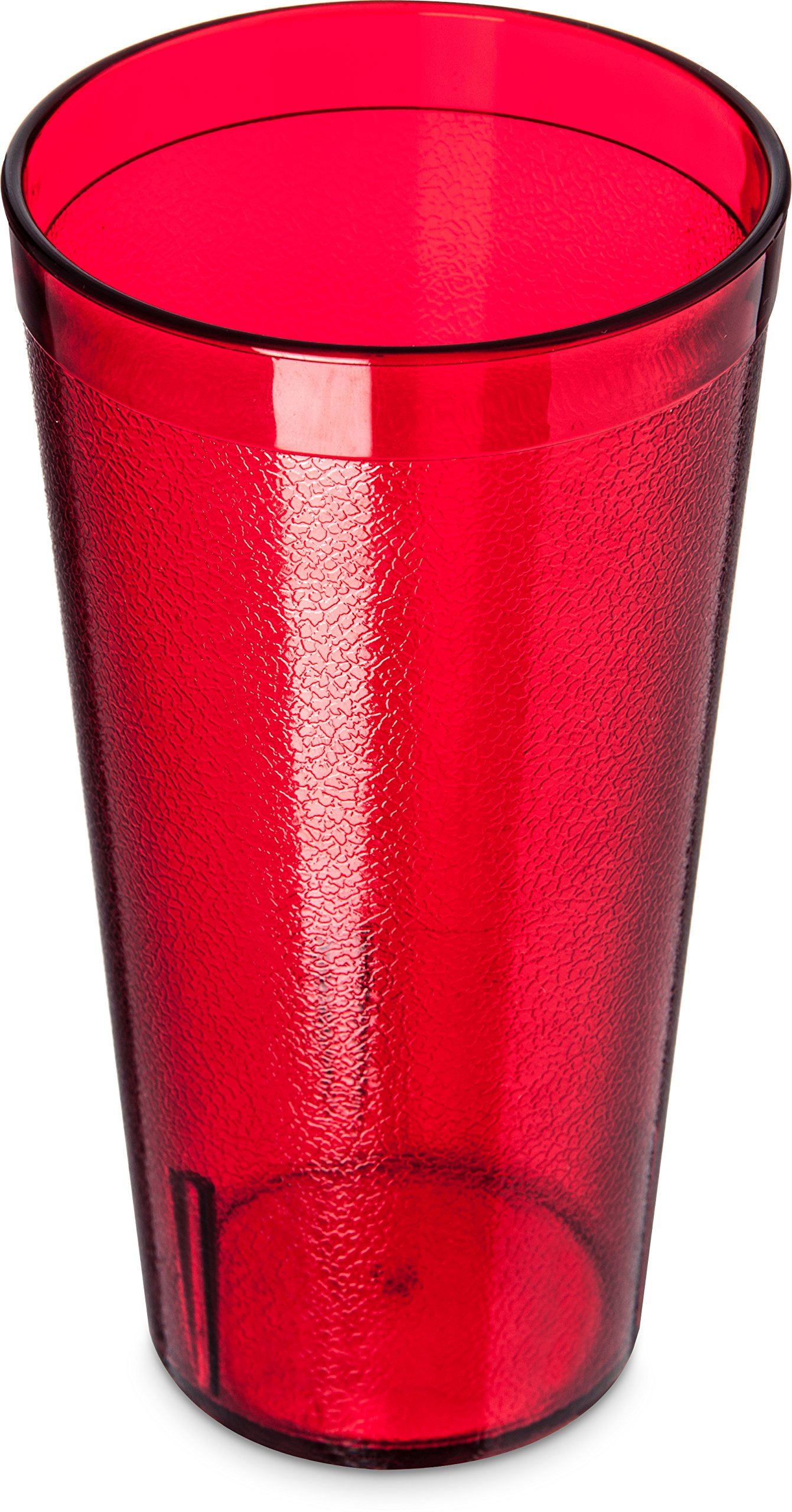 CFS 52208110 20 oz Stackable Shatter-Resistant Plastic Tumbler Cups - Ruby Red (6-Pack) for Parties, Picnics & Outdoor Events