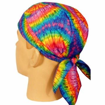 Vintage Tie Dye Skull Cap for Men & Women - Hippie Style Beanie for Winter & Outdoor Activities - Perfect for Concerts, Festivals and Cold Weather Fashion