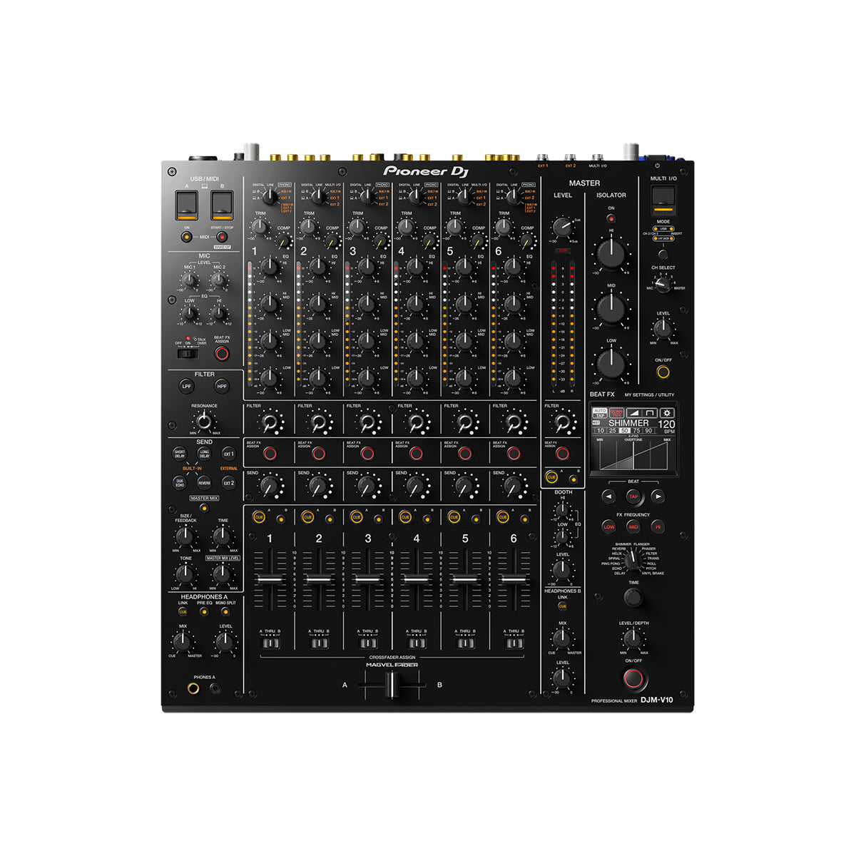 Pioneer DJ DJM V10 Professional 6-Channel DJ Mixer - Open Box - Perfect for Clubs, Festivals & Music Production Studios