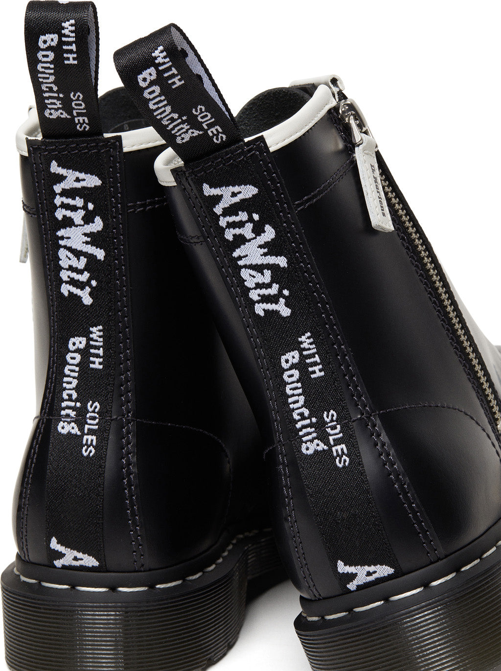 Dr. Martens 1460 Zipped Hardware Boots - Unisex Leather Combat Boots with Side Zipper for Men & Women | Perfect for Punk, Gothic & Streetwear Fashion