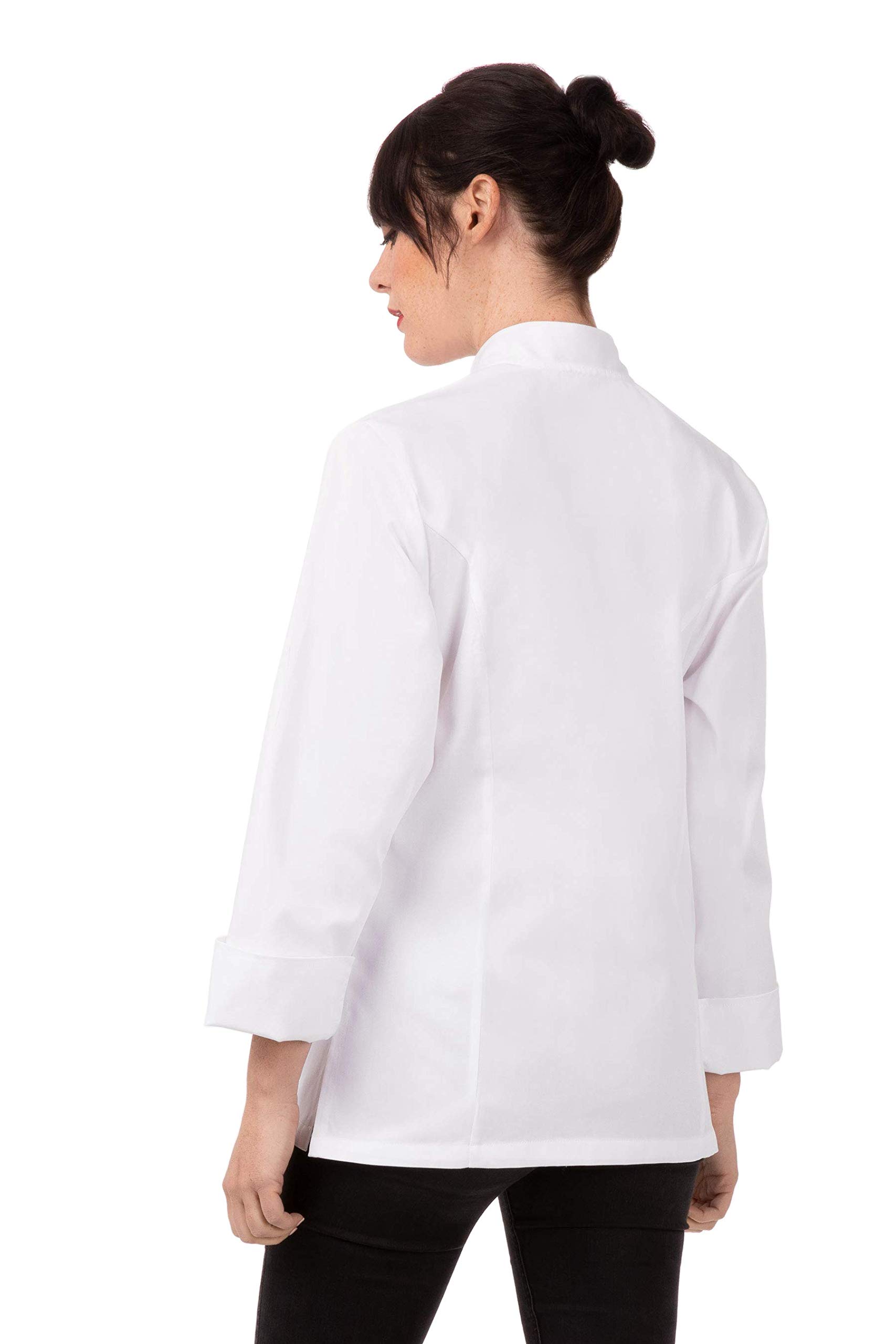 Chef Works Women's Le Mans Chef Coat - Professional Kitchen Uniform for Cooking, Baking & Culinary Arts | Perfect for Chefs, Bakers & Culinary Students