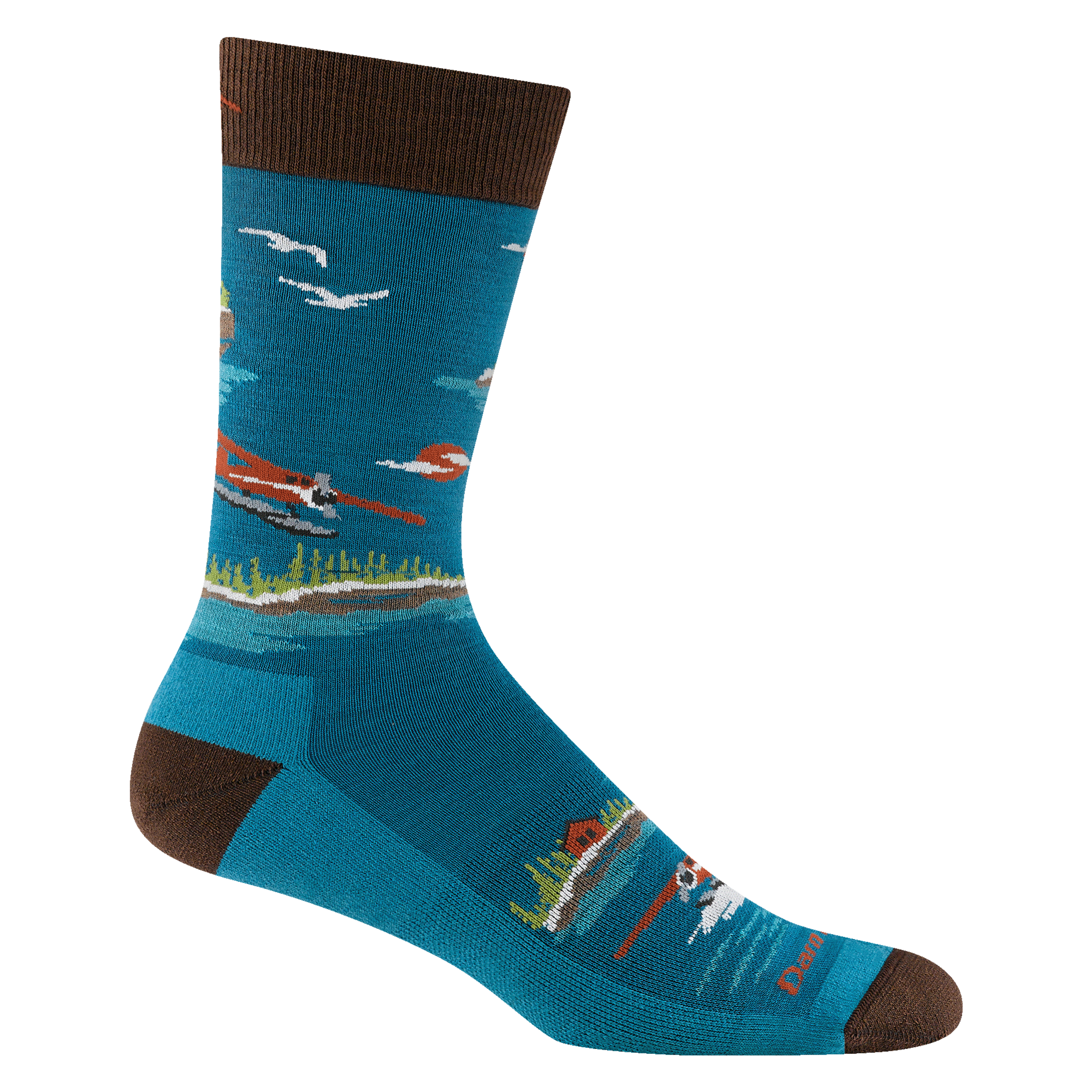 Men's Float Boat Crew Lightweight Lifestyle Socks - Comfortable Casual Socks for Boating, Hiking & Everyday Wear